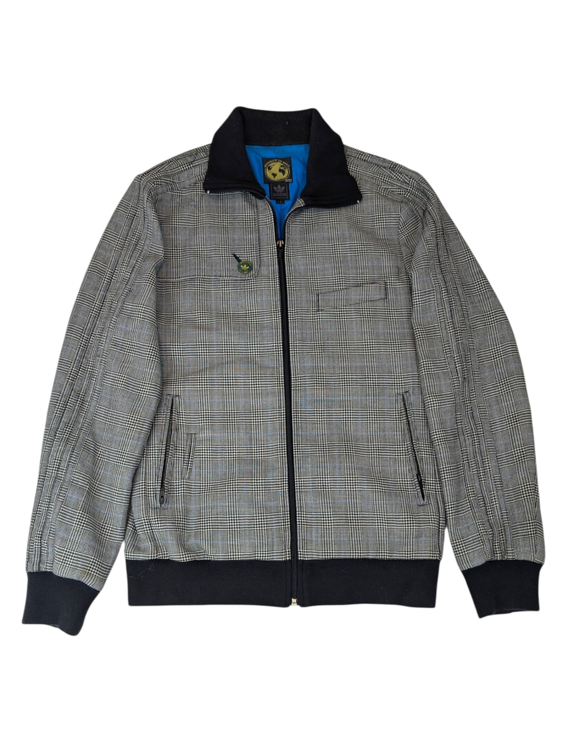 2007 Adidas Materials of The World 100% wełniana wool tracksuit jacket bluza y2k