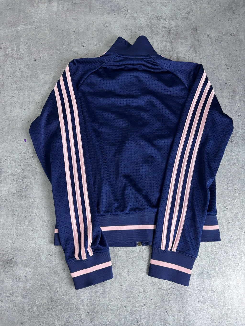 2004 Adidas Queens Vintage Tracksuit Jacket Jersey Mesh