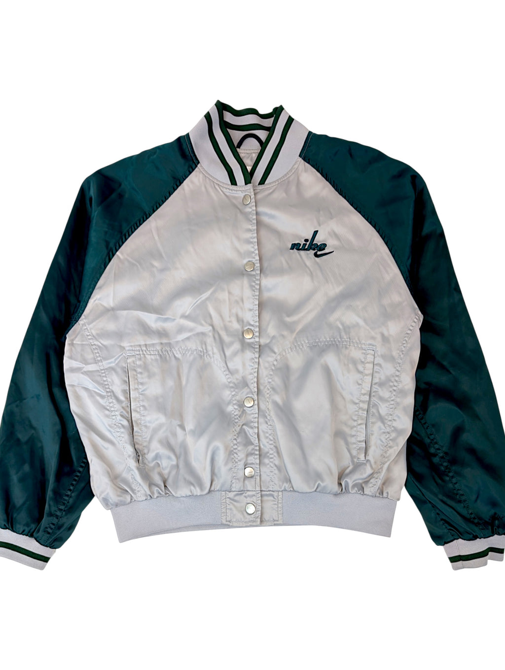 Nike 90s Bomber Jacket Bomberka Na Guziki Kurtka Minimalistyczna