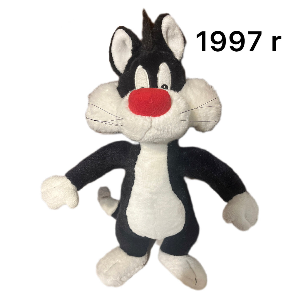 Looney Tunes Sylvester Cat plush doll Kot Sylwester 1997 rok Warner Bros Studio Store Zwariowane Melodie