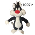 Looney Tunes Sylvester Cat plush doll Kot Sylwester 1997 rok Warner Bros Studio Store Zwariowane Melodie