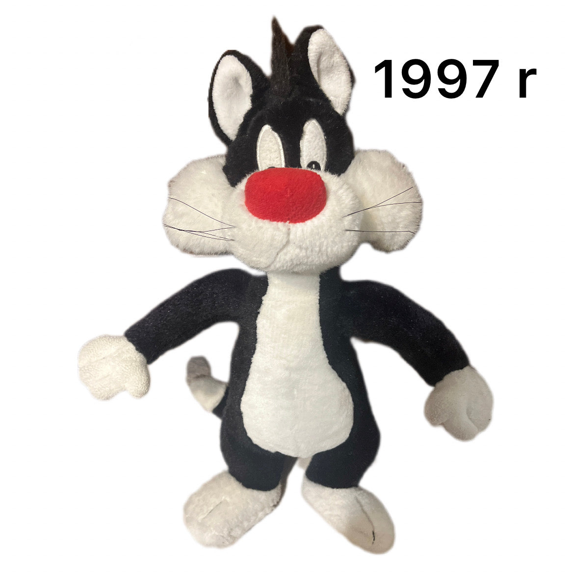 Looney Tunes Sylvester Cat plush doll Kot Sylwester 1997 rok Warner Bros Studio Store Zwariowane Melodie