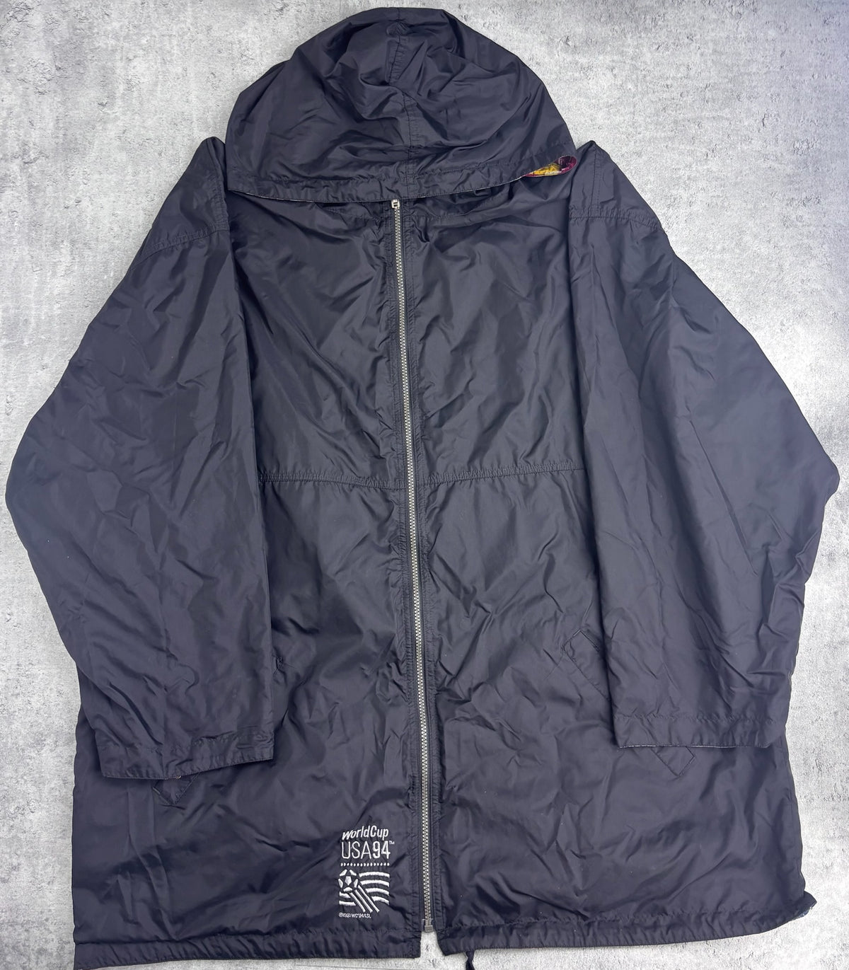 RARE Adidas 1994 World Cup Reversible Flag Graphic 90s Vintage Jacket Windbreaker Soccer