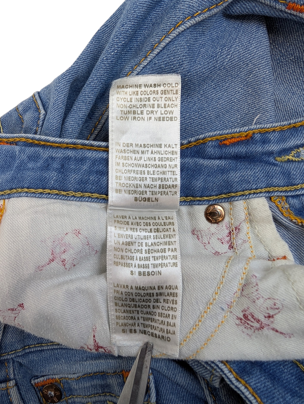 True religion błękitne skinny rurki spodnie jeansowe jeansy