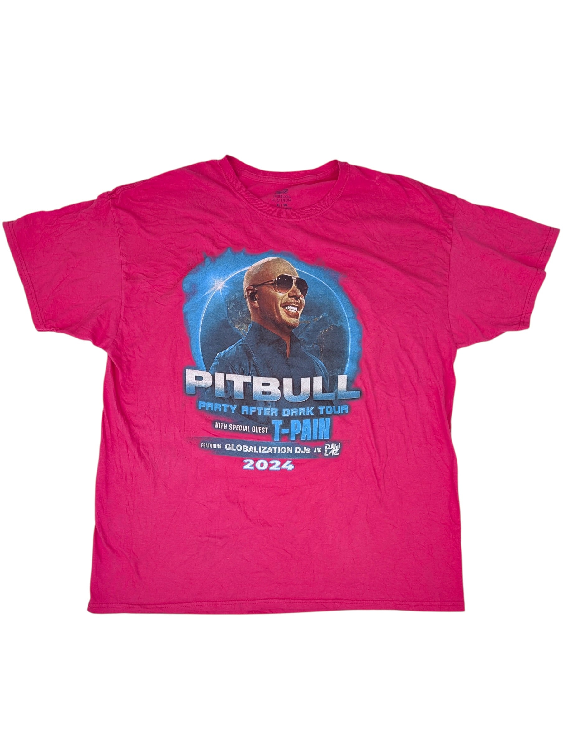 Pitbull T Pain Vintage Koszulka muzyczna merch koncertowa koncert amerykańska tour