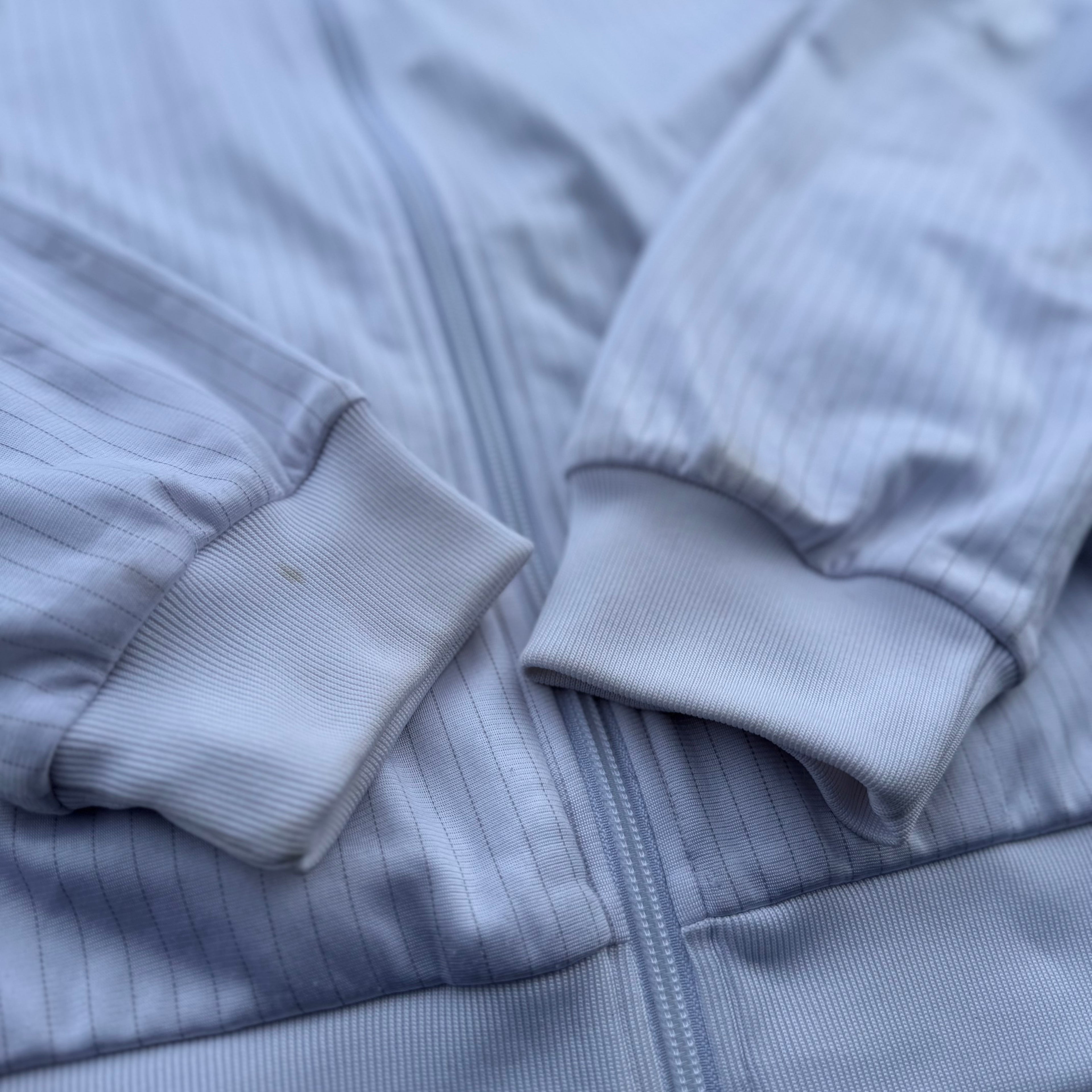 Adidas 2008 White Stripped Tracksuit Jacket bluza dresowa vintage y2k rozpinana