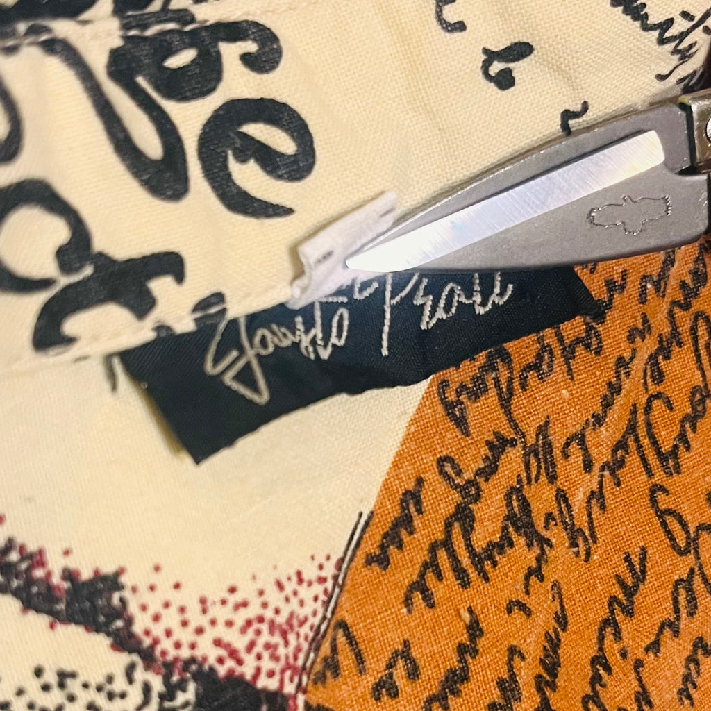 Vintage shirt magazine letter print 1990s retro style