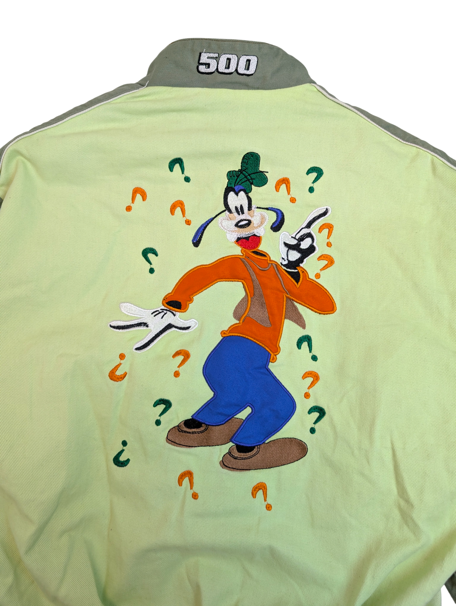 2004 Goofy x Daytona 500 NASCAR Bomber Jacket Kurtka Wyścigowa JH Designs