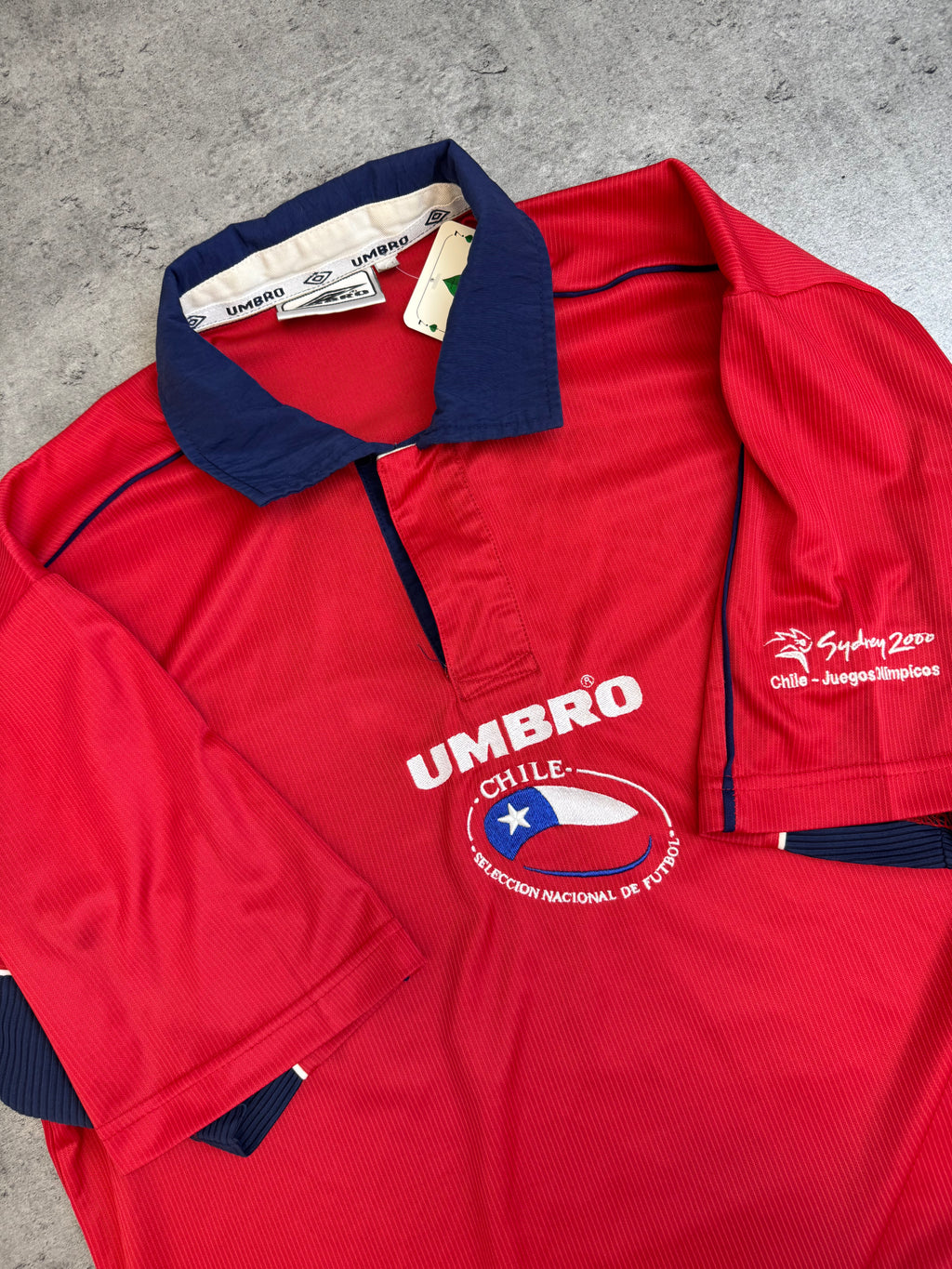 2000-2001 Sydney Igrzyska Olimpijskie Vintage Soccer Koszulka Piłkarska Umbro RARE