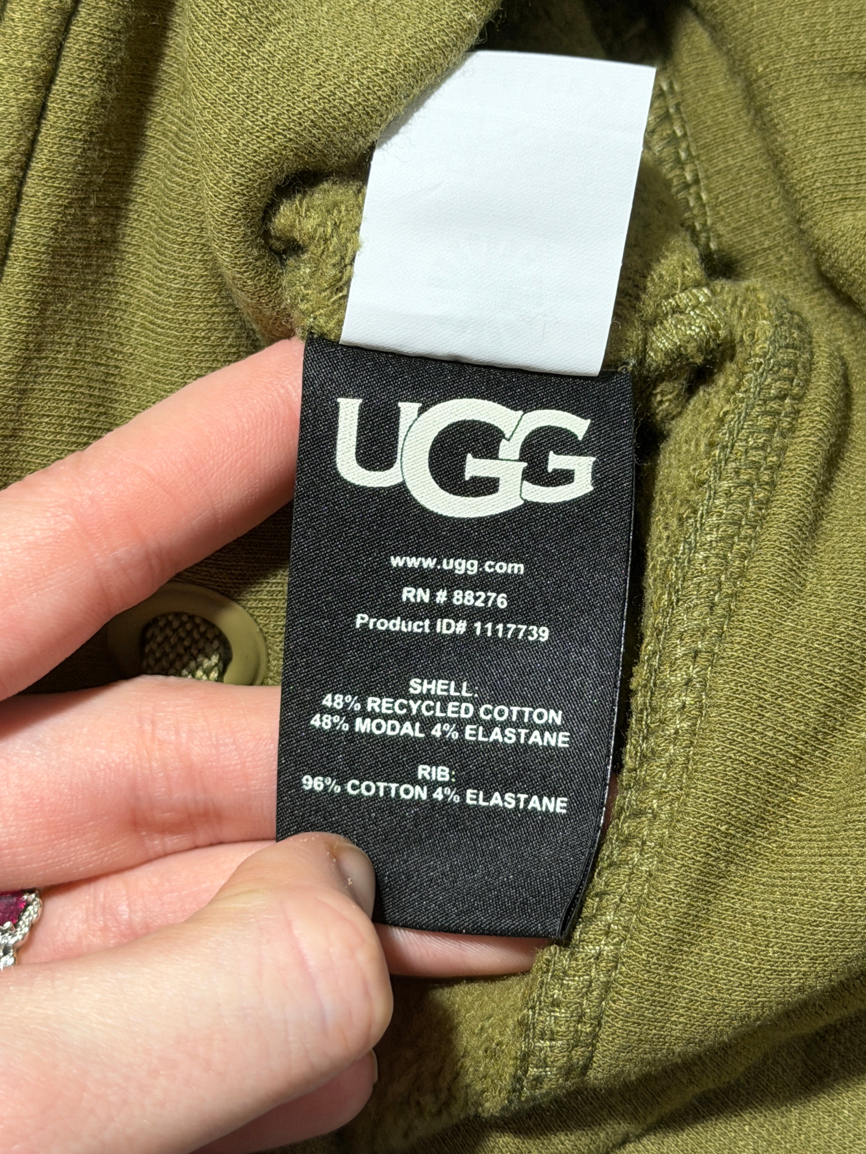 UGG oversize zip hoodie bluza z kapturem rozpinana
