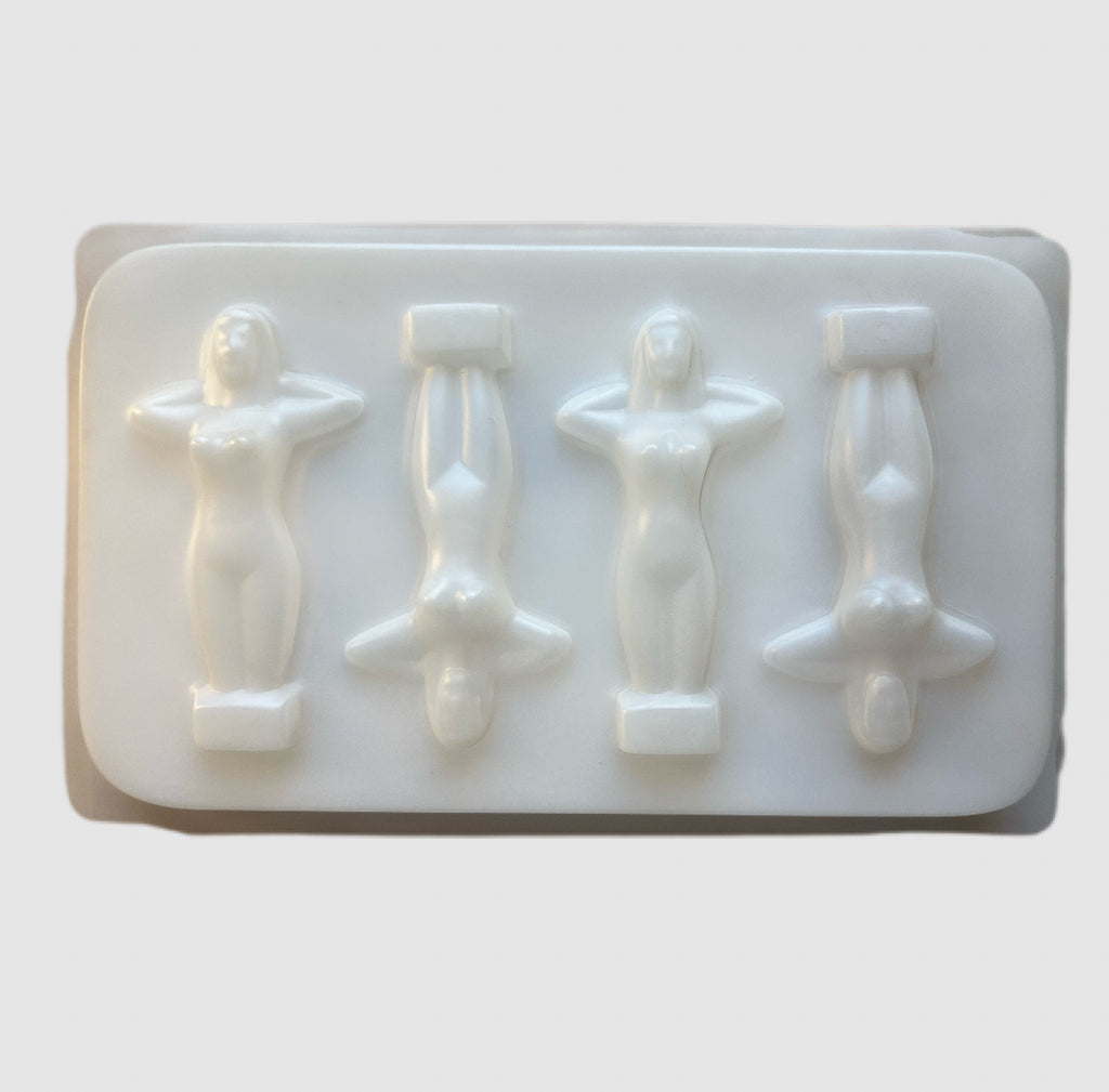1970s Germany Kalte Lady Kolekcjonerskie foremki do lodu Ice Mold Lady Ice Cube Maker Tray