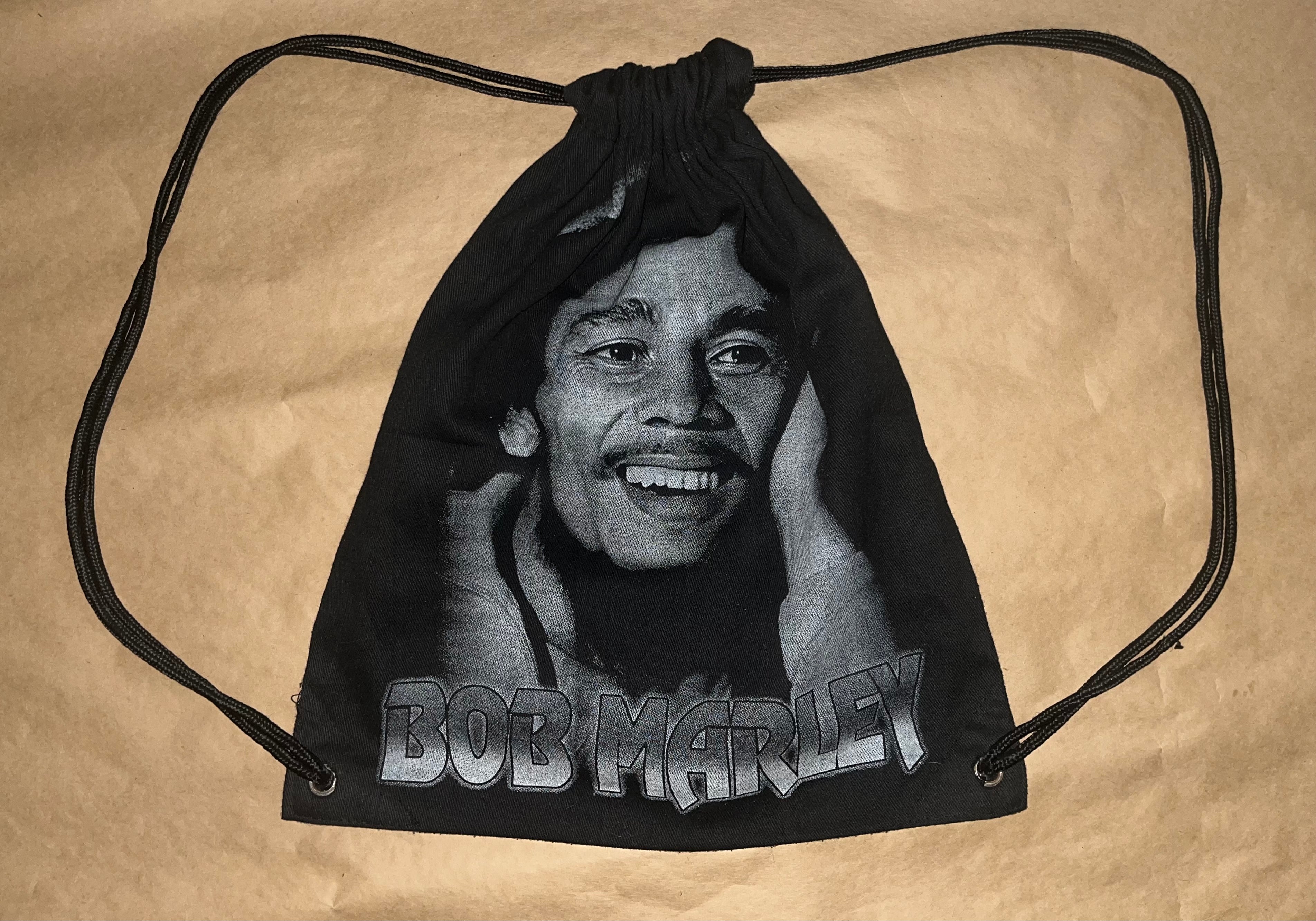 Vintage Bob Marley Jamaica Bag Backpack bawełniany plecak worek 1990s
