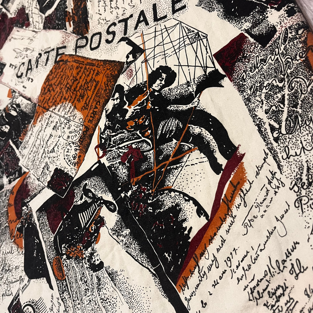 Vintage shirt magazine letter print 1990s retro style