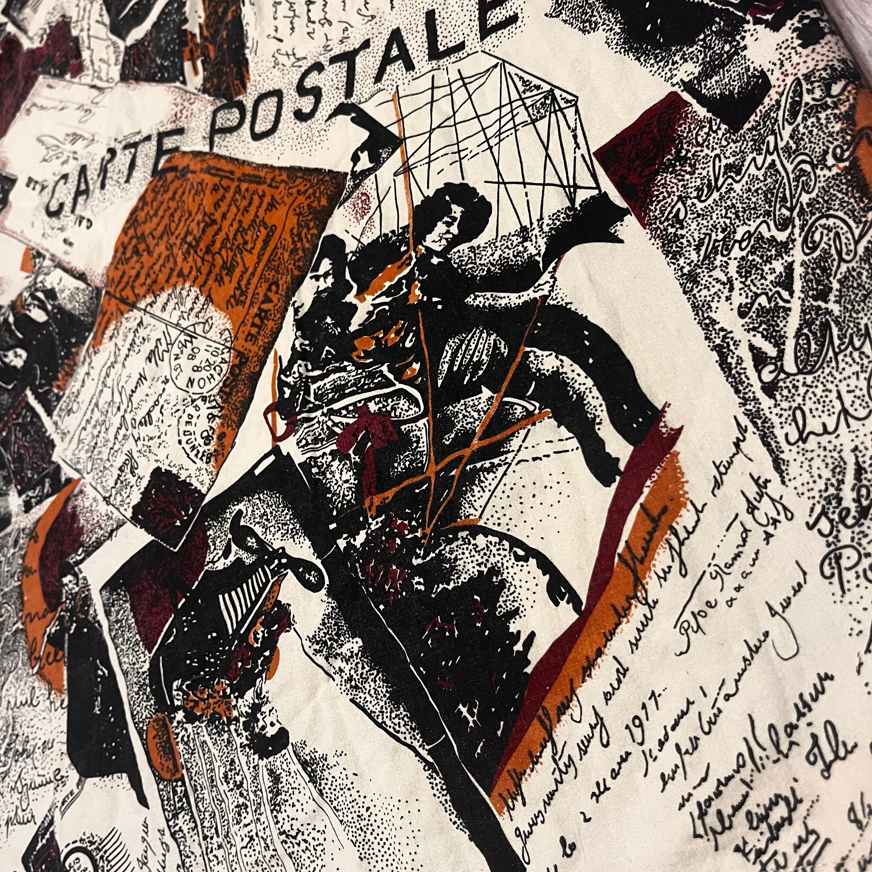 Vintage shirt magazine letter print 1990s retro style