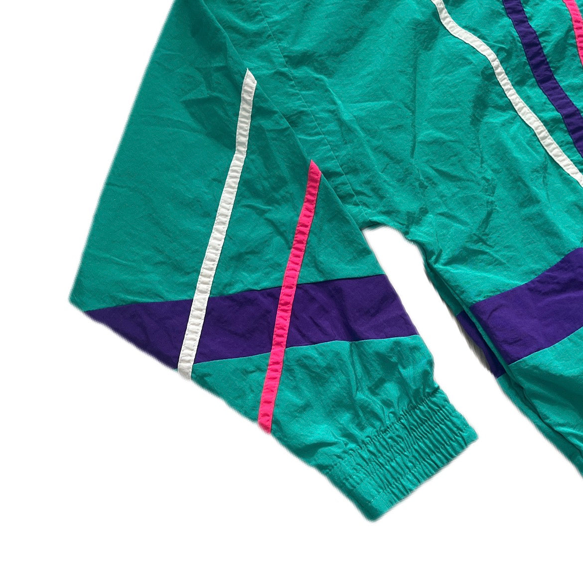 Vintage Tracksuit 1990s Windbreaker kurtka ortalionowa retro szelest PRL Pewex rave wear