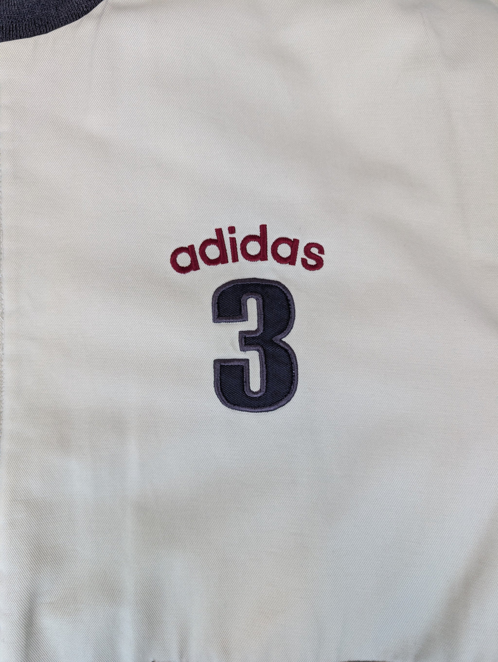 Vintage Oversized adidas 2XL kurtka Bomberka baseball varsity jacket oldschool