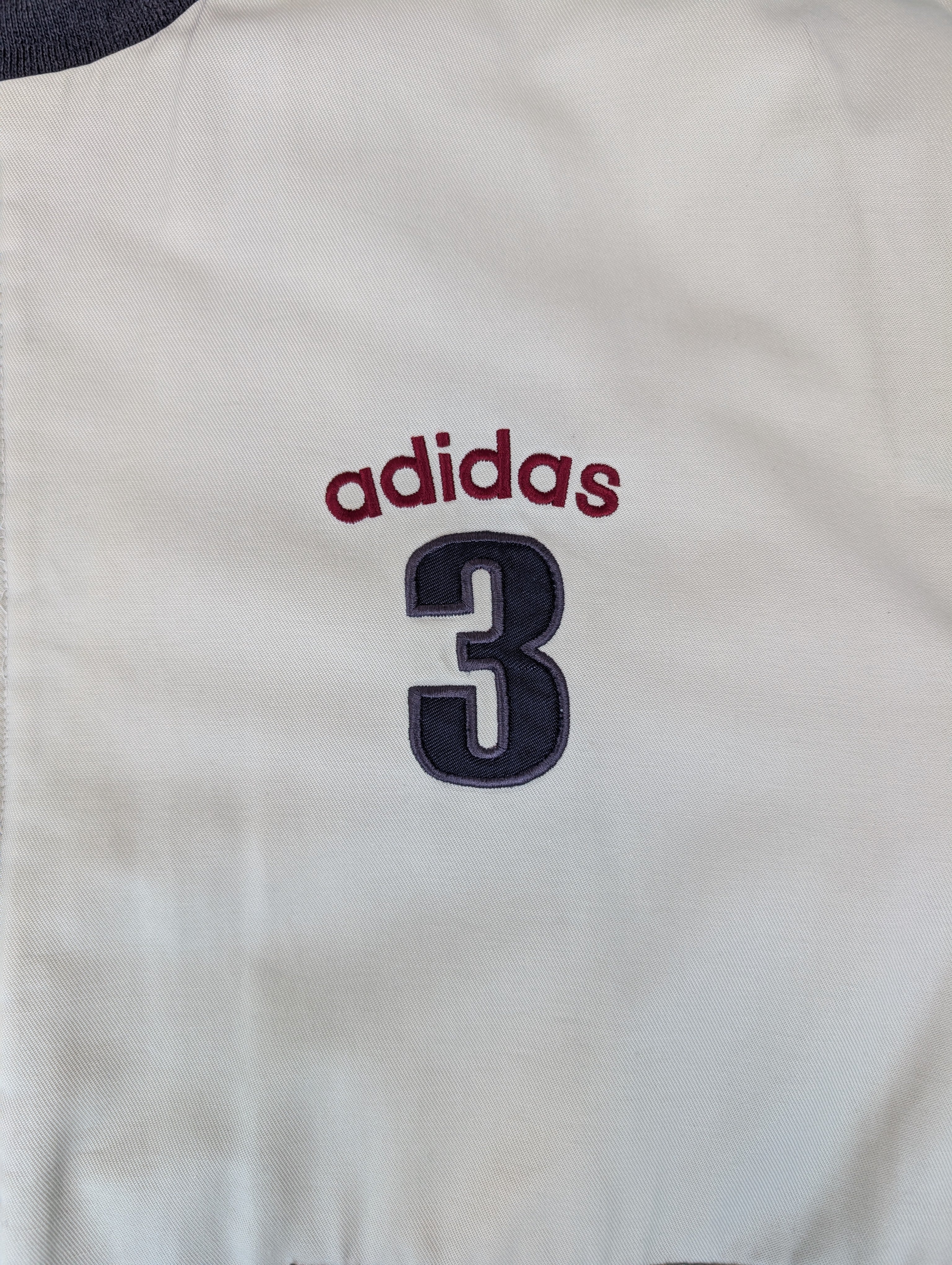 Vintage Oversized adidas 2XL kurtka Bomberka baseball varsity jacket oldschool