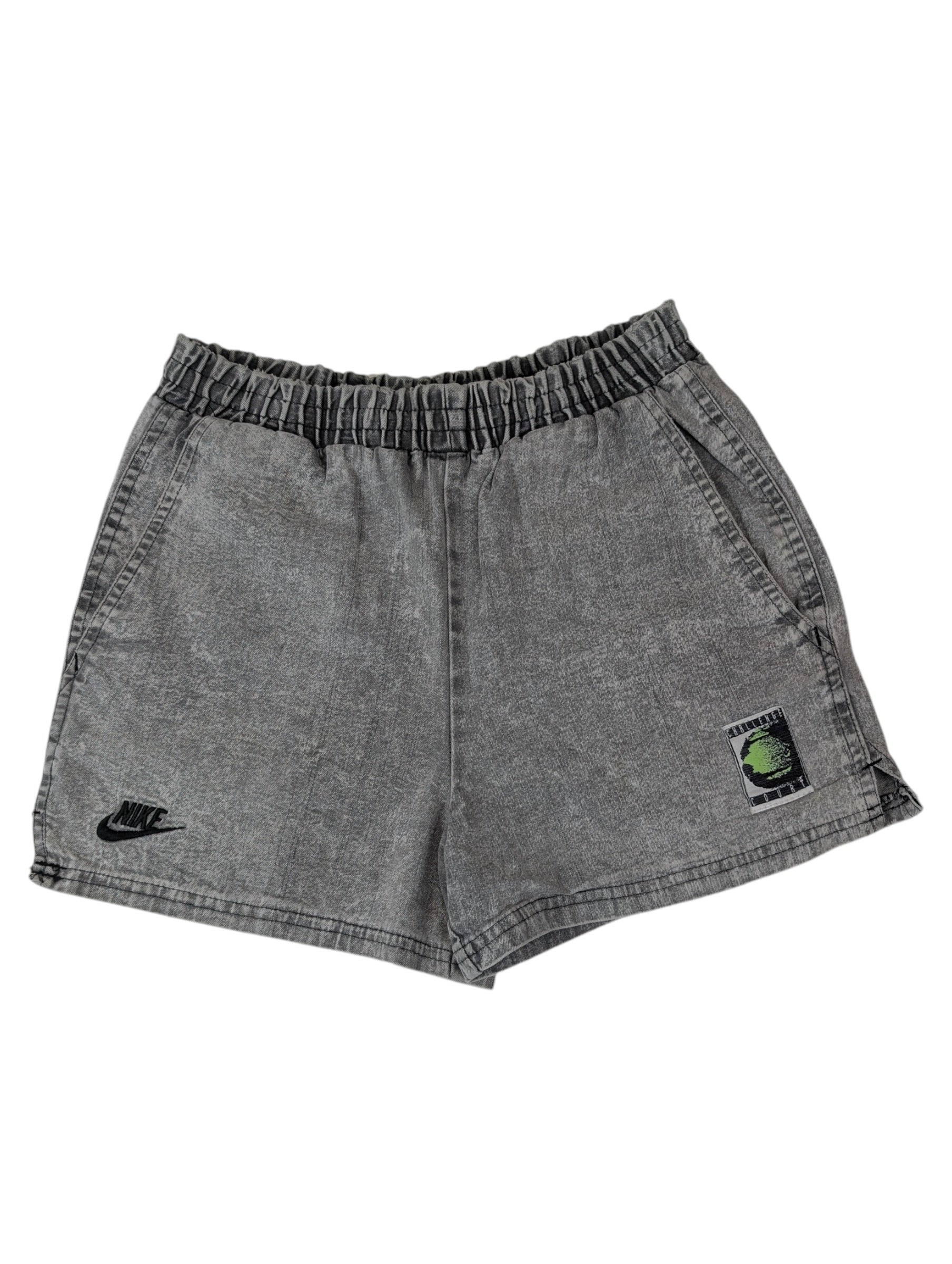 Nike 90s Challenge Court Vintage RARE Denim US Open Andre Agassi Tenis Shorts Spodenki Sportowe