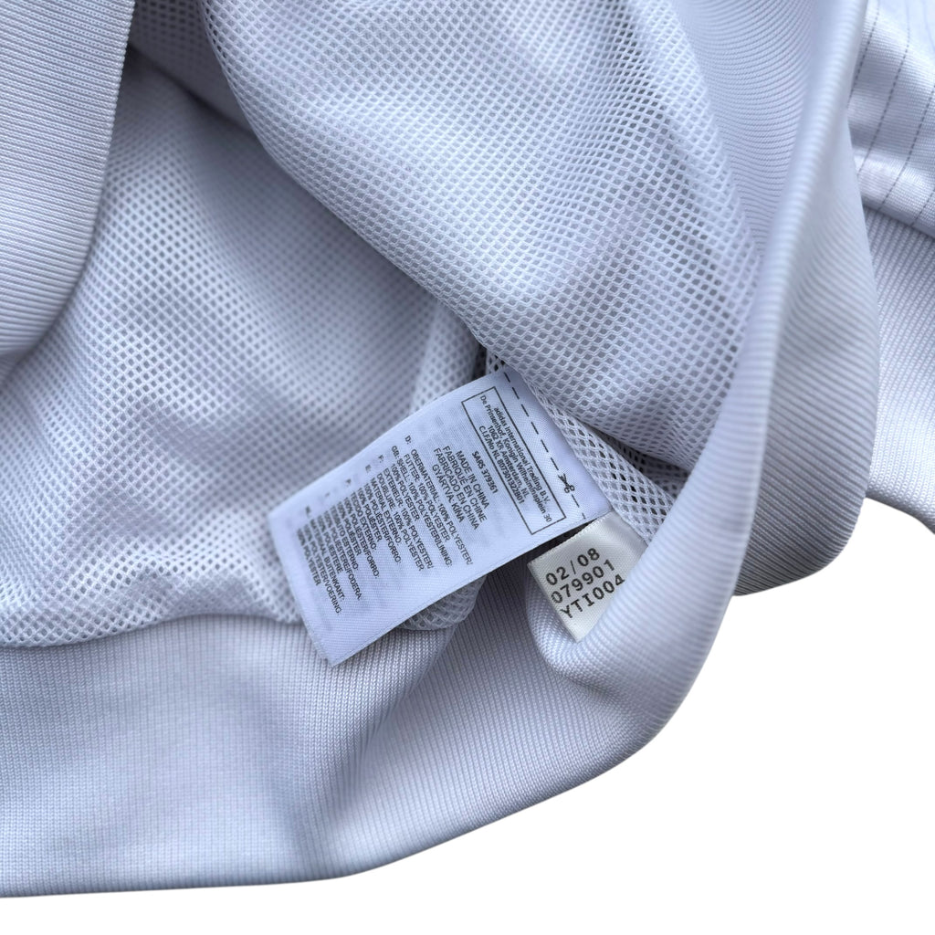 Adidas 2008 White Stripped Tracksuit Jacket bluza dresowa vintage y2k rozpinana