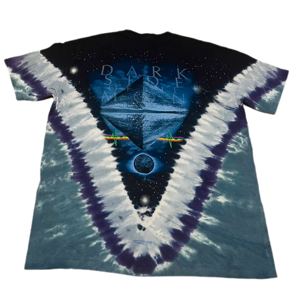Liquid Blue Pink Floyd Dark Side Of The Moon Early 2000s t-shirt Tie Dye Psychedelic Koszulka