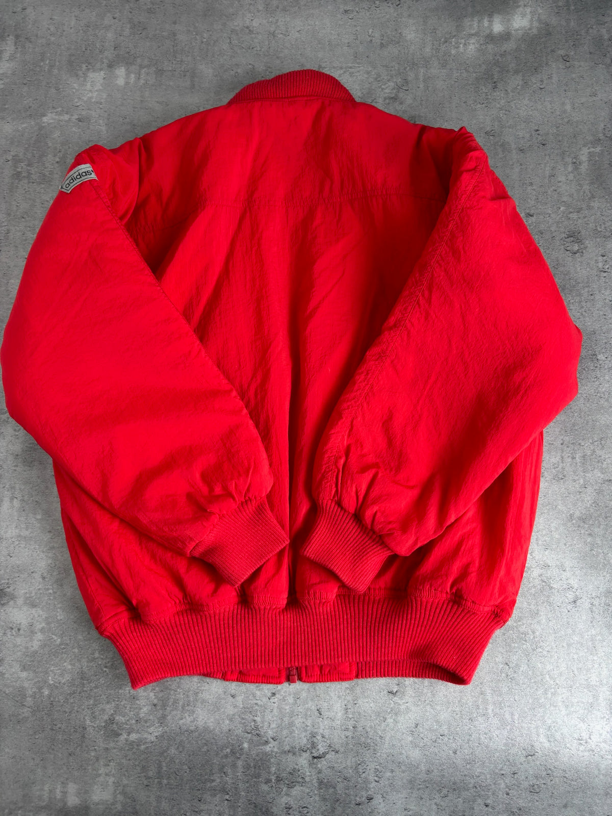 Adidas 80s Quilted Vintage Jacket All Red