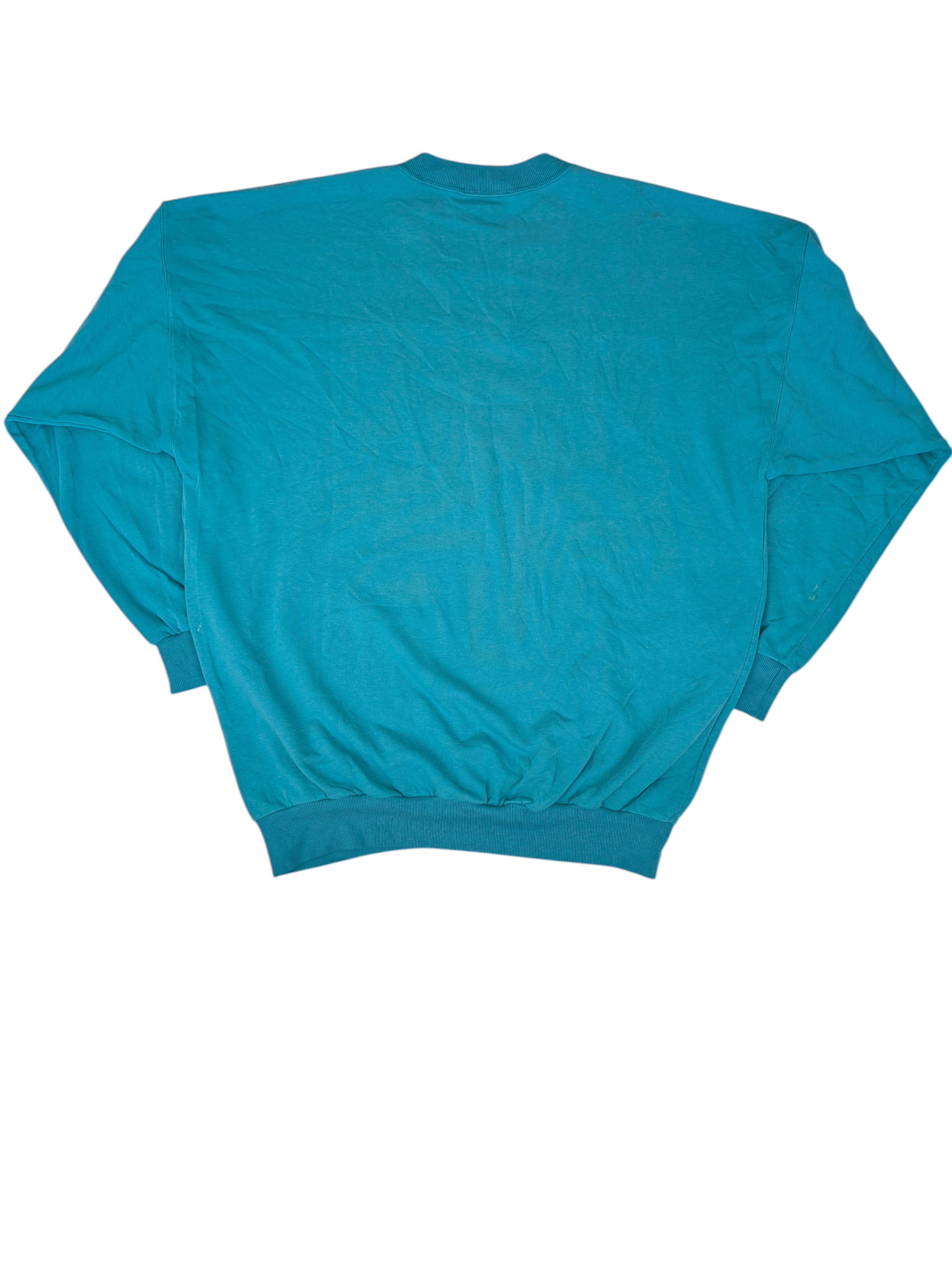 Adidas 90s minimalistic crewneck sweatshirt bluza bez kaptura vintage