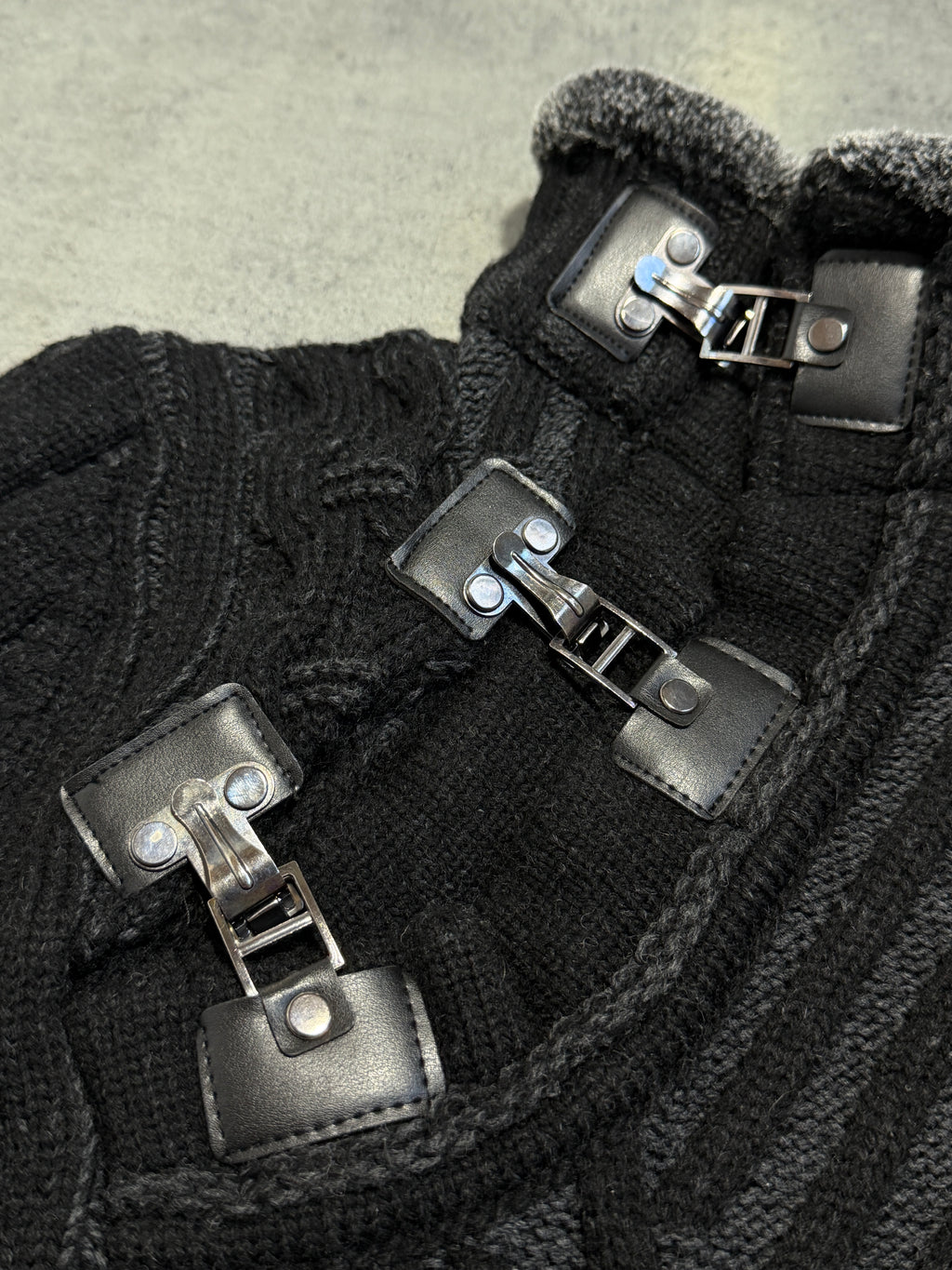 2000s Knit washed avantgarde sweter vintage unique