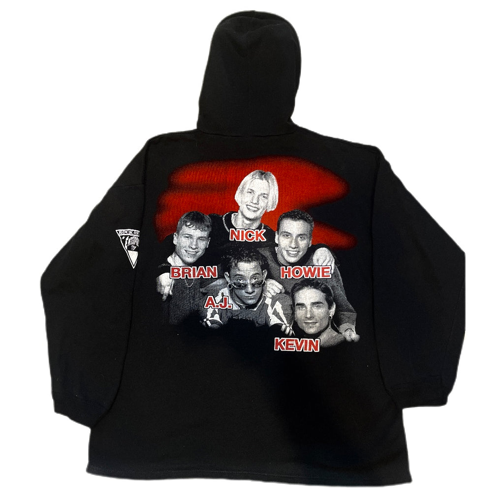 Vintage Band Hoodie 1990s Backstreet Boys muzyczna koncertowa bluza z kapturem