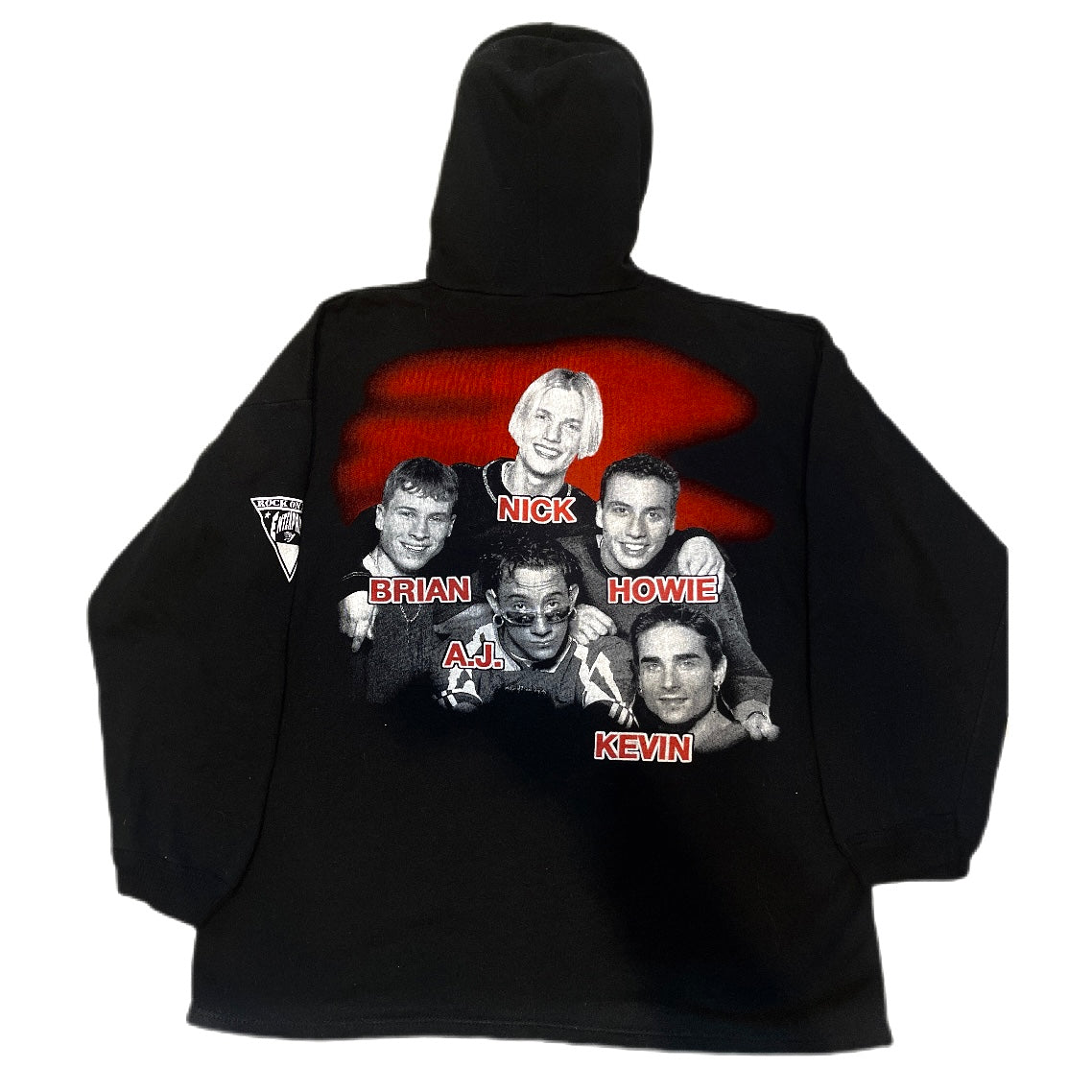 Vintage Band Hoodie 1990s Backstreet Boys muzyczna koncertowa bluza z kapturem