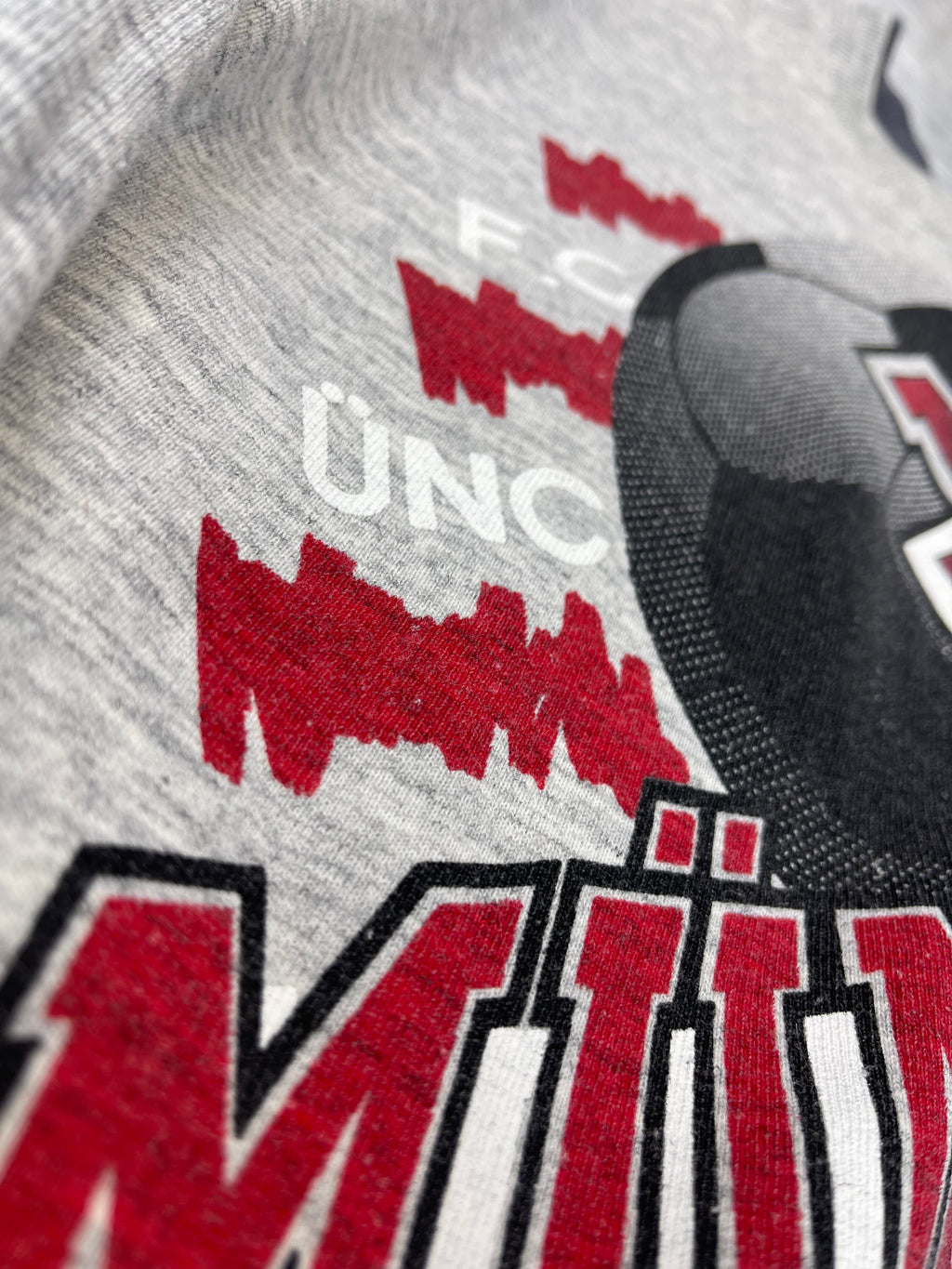 Bayern Munchen Monachium 90s Vintage Bluza piłkarska Bundesliga z nadrukiem