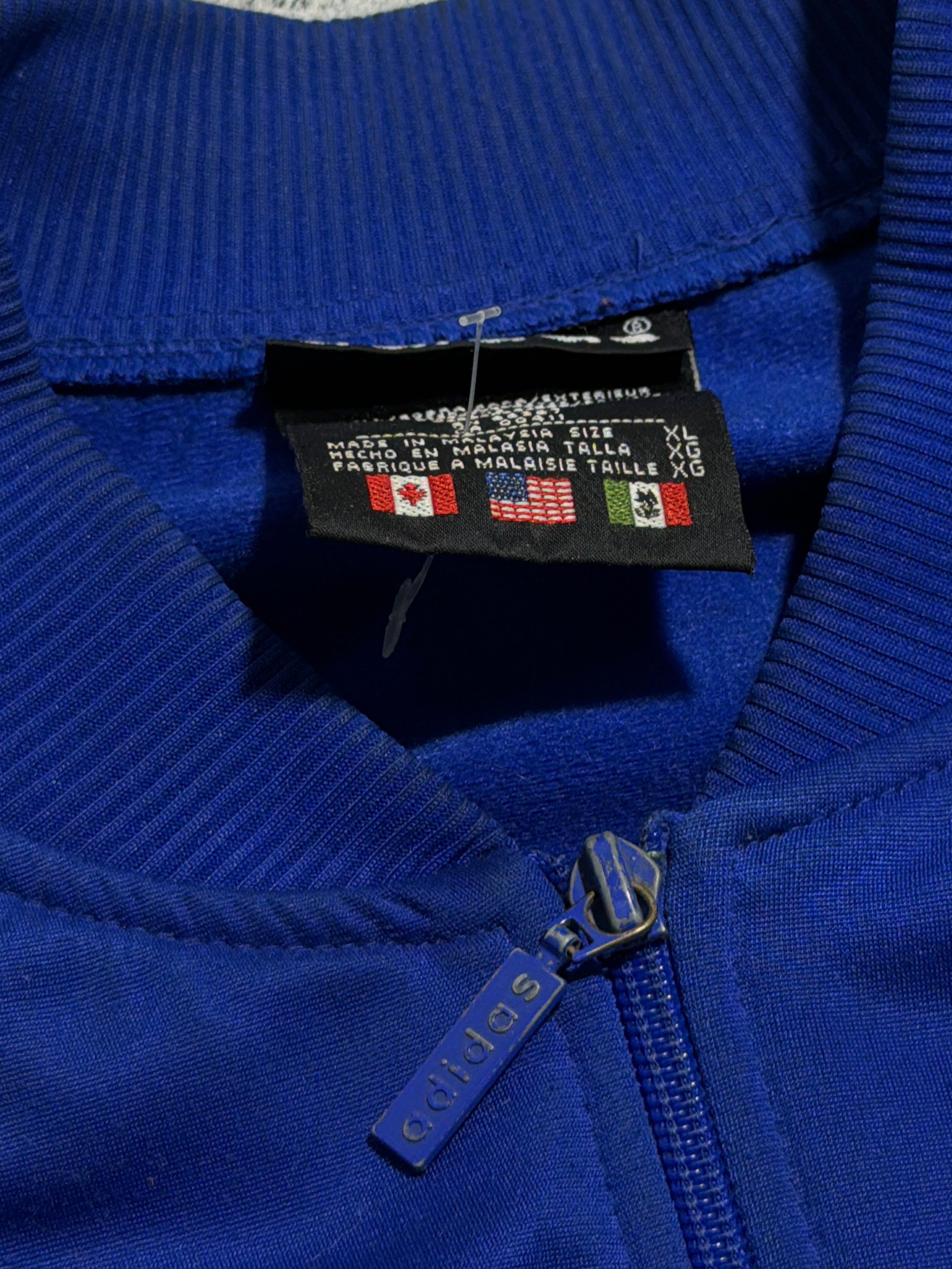 90s Adidas Orginals tracksuit zip up hoodie bluza vintage