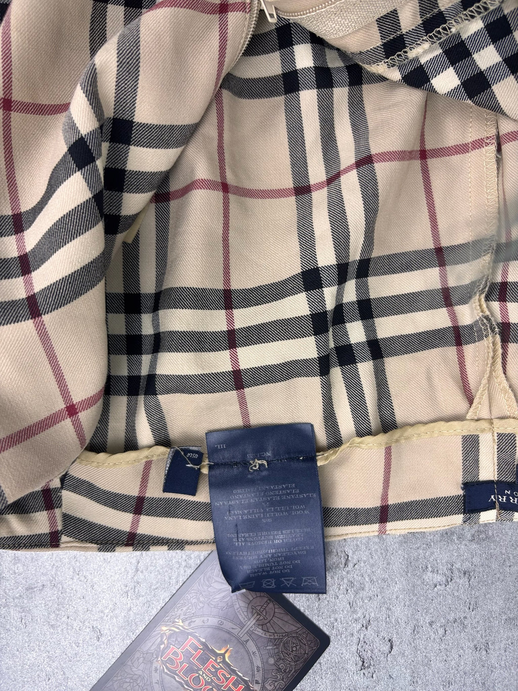 RARE Burberry 100% Wool Flared Pants Premium Designer HighEnd Checkered Spodnie Eleganckie Wełniane