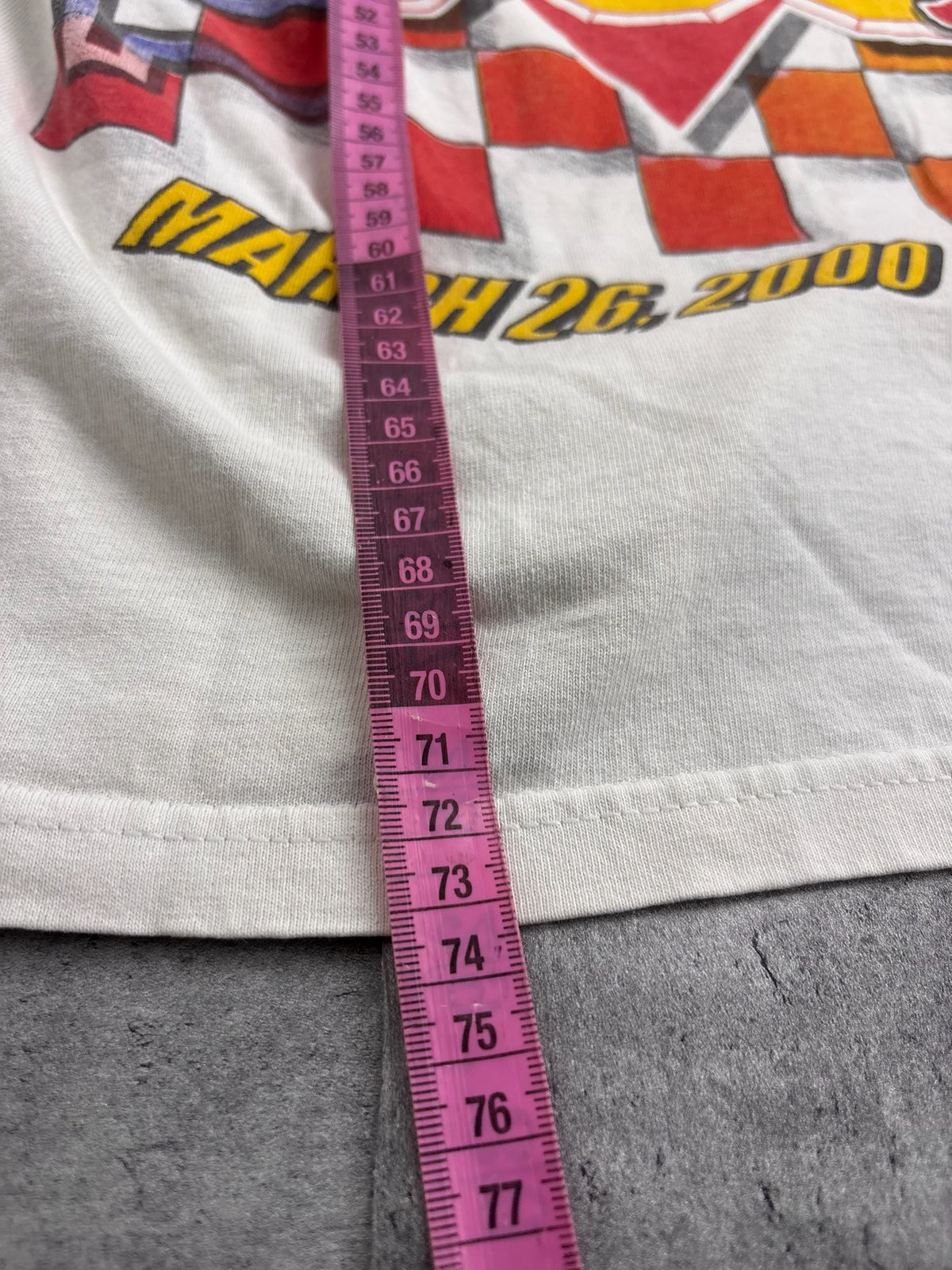 2000 Bristol Motor Speedway Chase Authentics AOP Vintage Tee Shirt Nascar Cup Series Racing