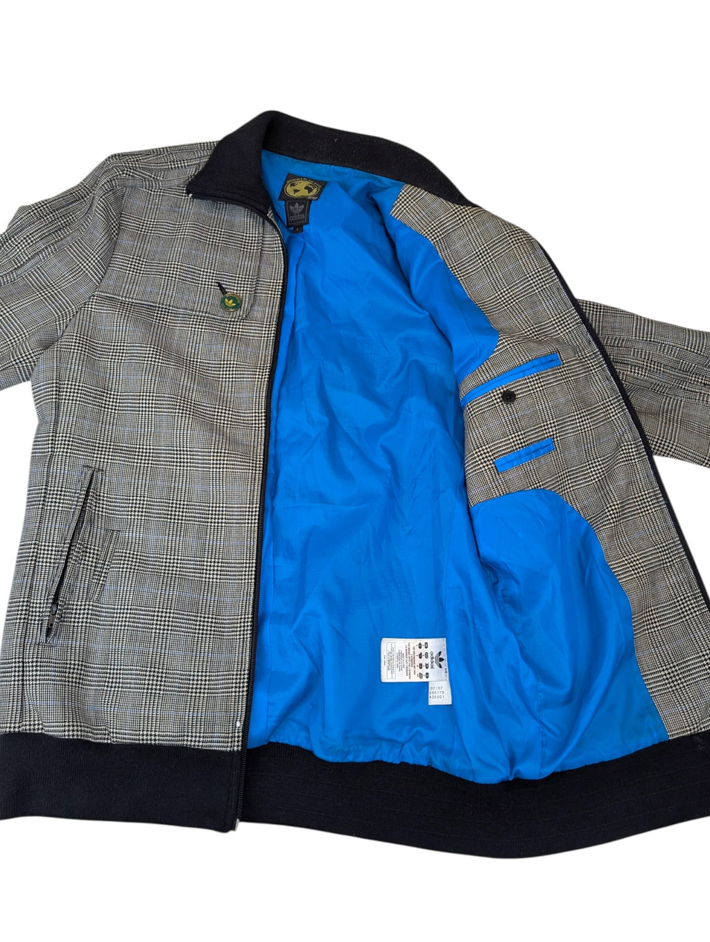 2007 Adidas Materials of The World 100% wełniana wool tracksuit jacket bluza y2k