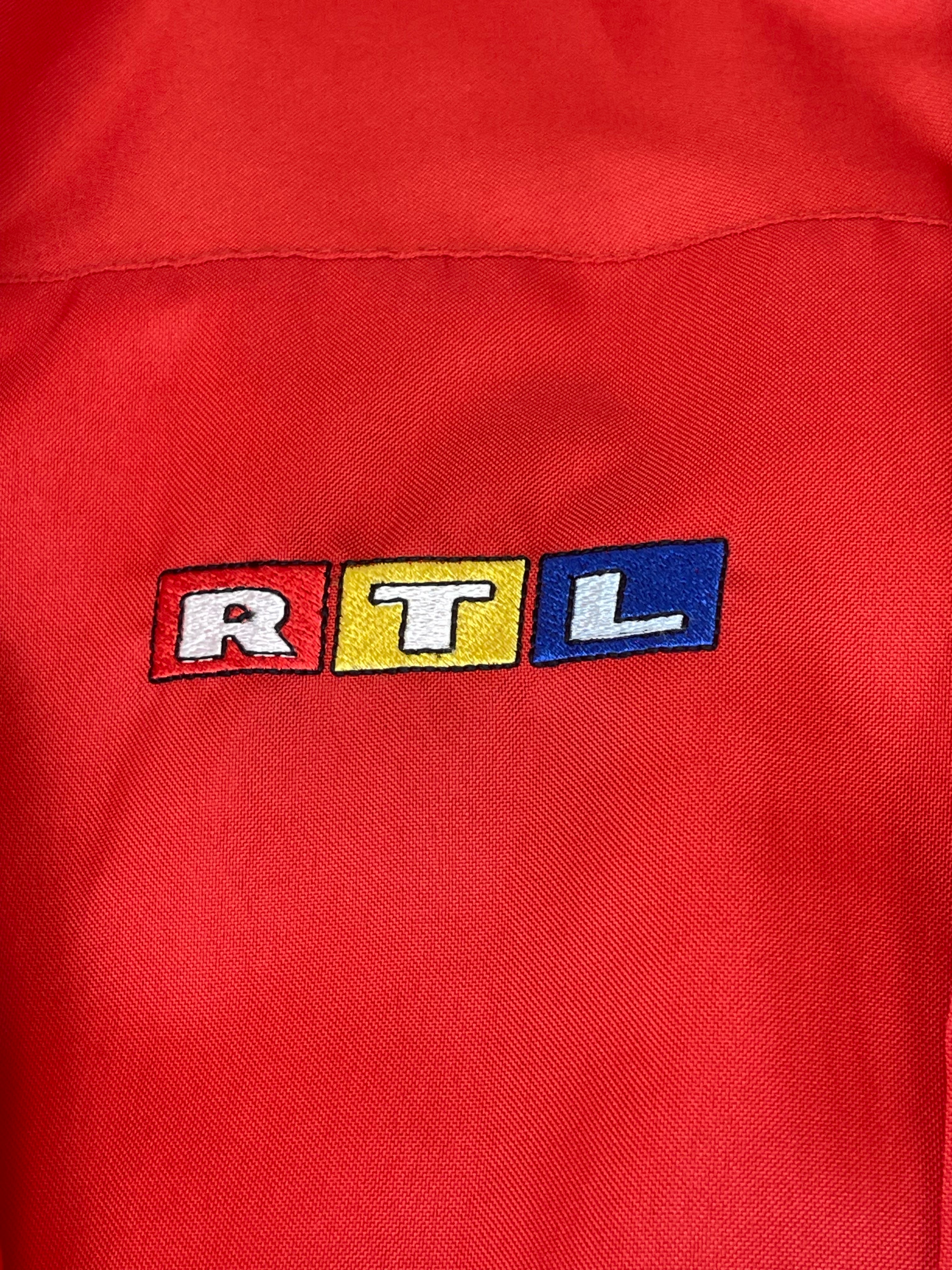 RTL formula 1 one vintage długa kurtka zimowa puchowa retro oldschool 90s