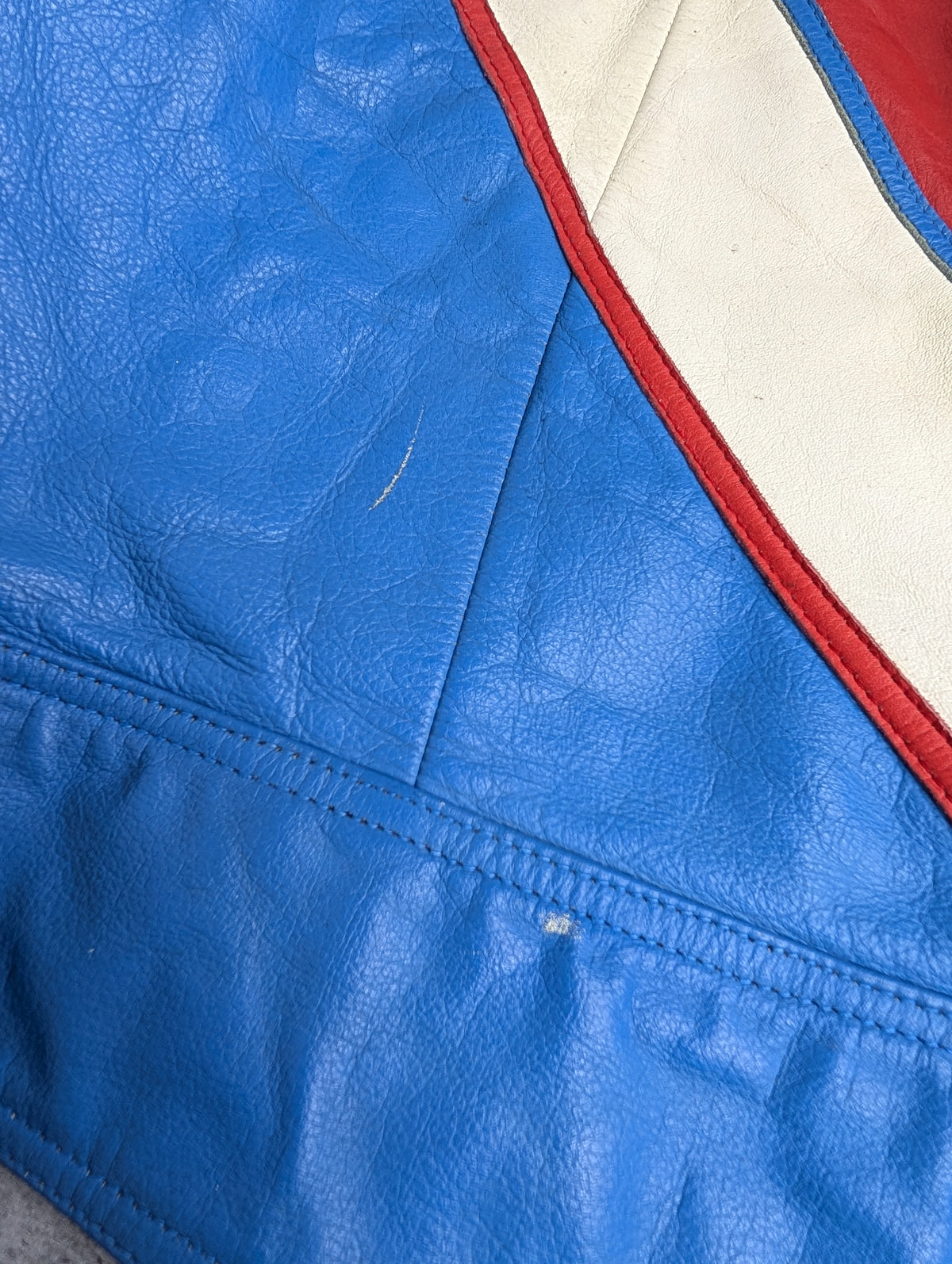 Campari Vintage Leather Racing Bomber Jacket Heavyweight 90s