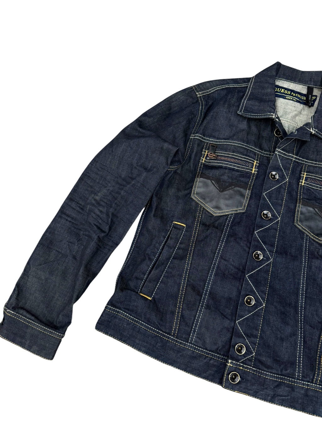 Rare 2008 Kurtka Jeansowa Trucker Jacket Denim Guess Premim