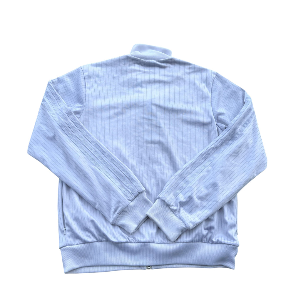 Adidas 2008 White Stripped Tracksuit Jacket bluza dresowa vintage y2k rozpinana