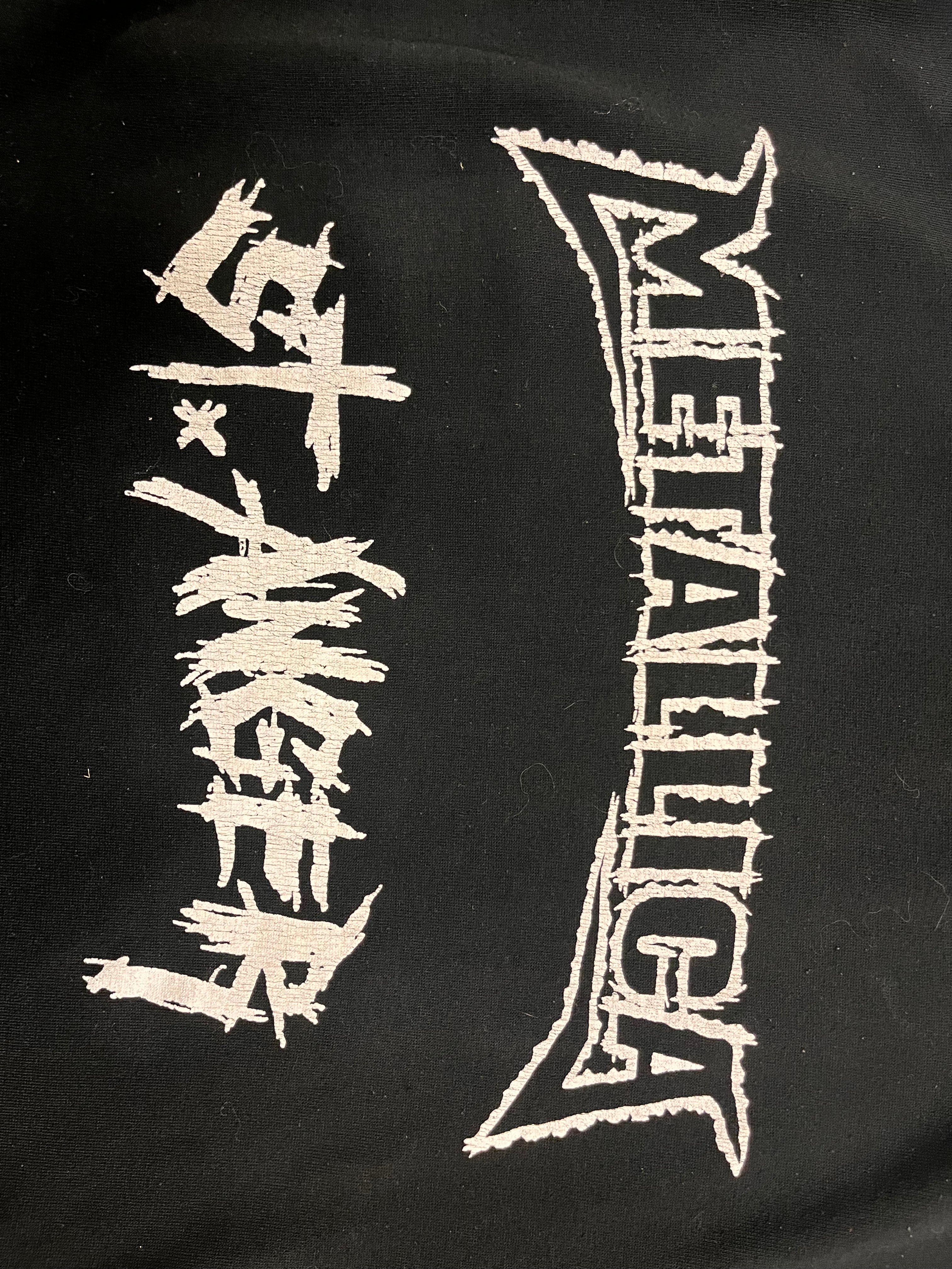 Early 2000s hoodie dwustronne Metallica St.Anger bluza koncertowa z kapturem