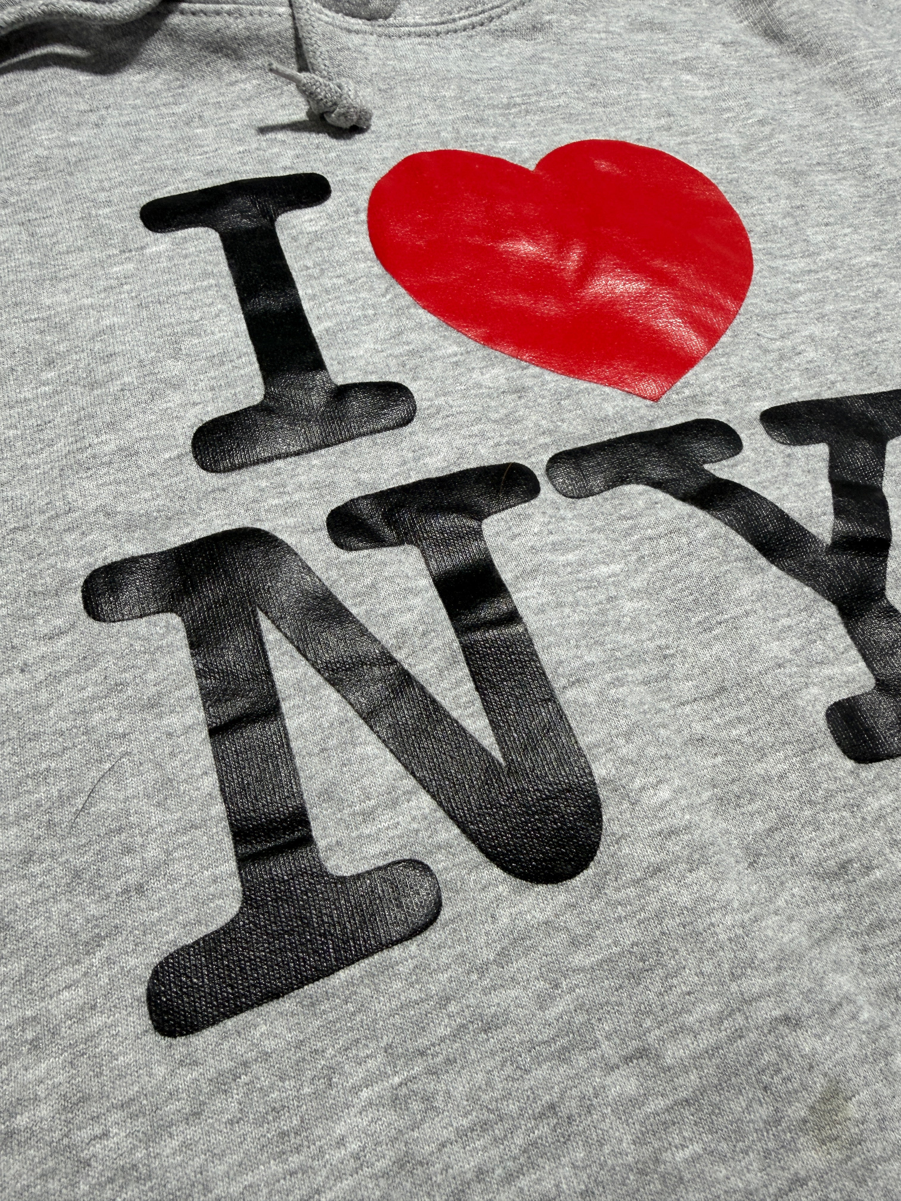 2000s I Love NY hoodie bluza z kapturem