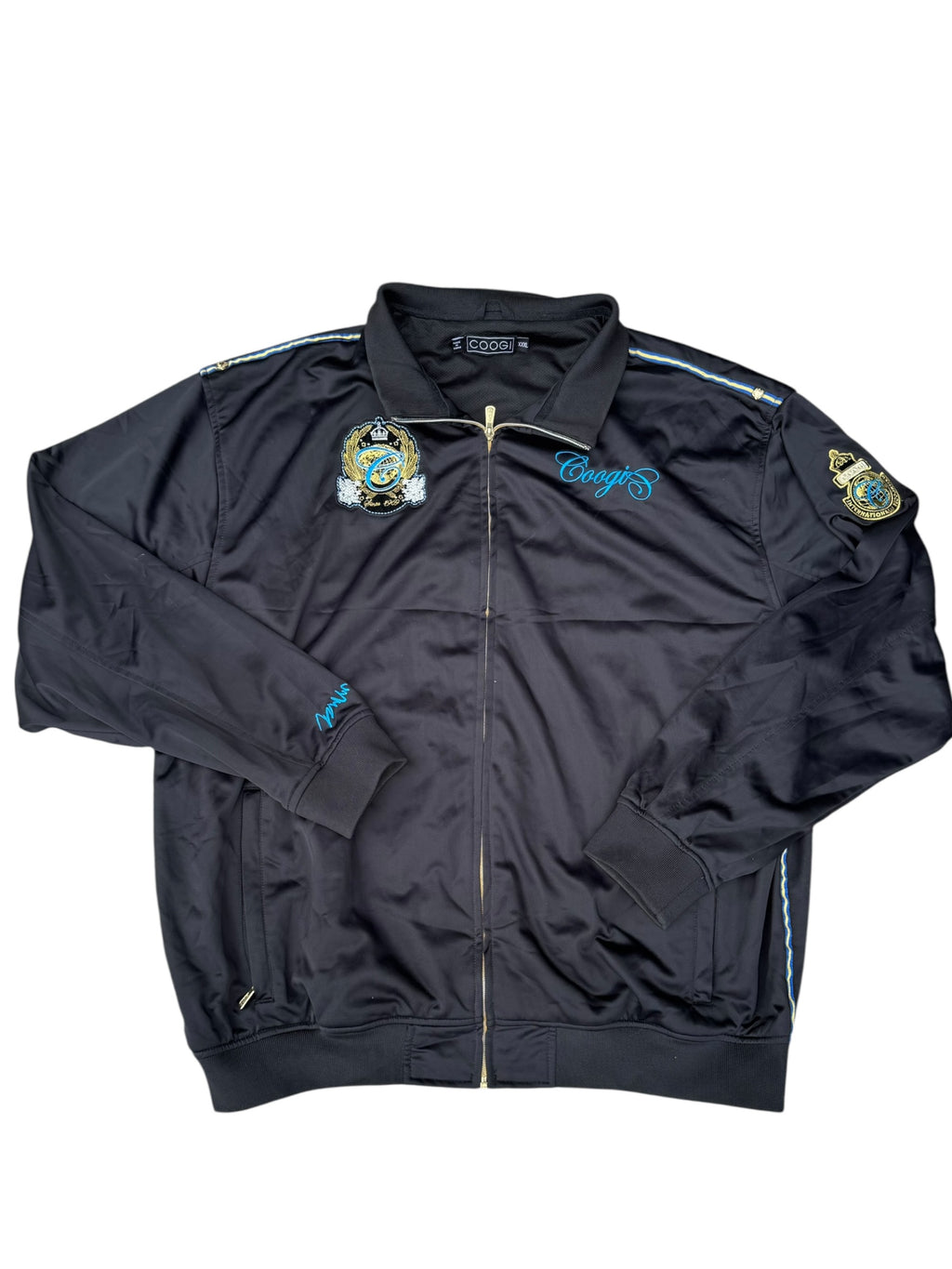 Coogi Australia Tracksuit HipHop Rap Jacket Bluza rozpinana do dresu baggy y2k 90s