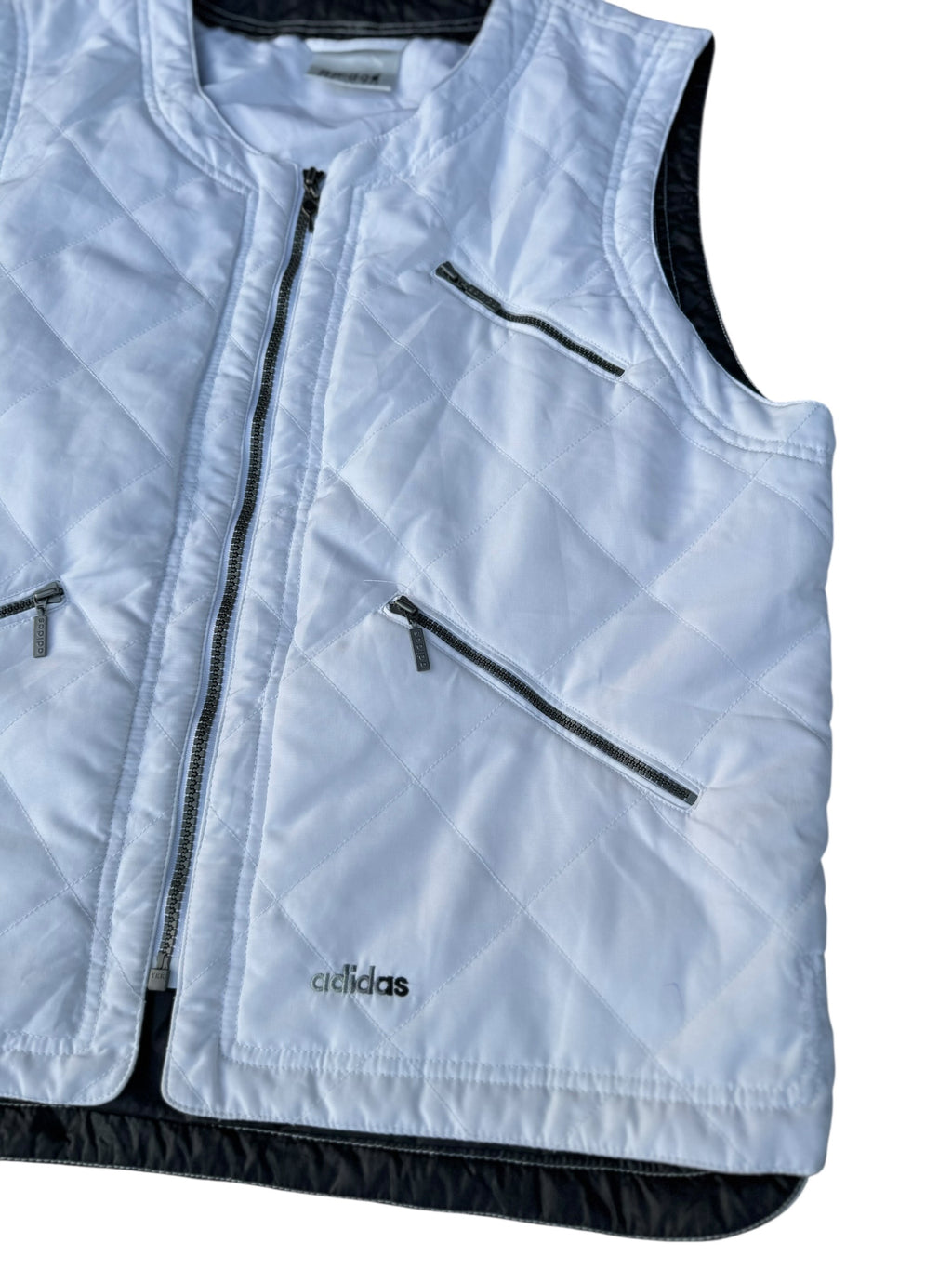90s Kamizelka Bezrękawnik Adidas Vintage Kurtka Rozpinana Layering Streetwear Tennis