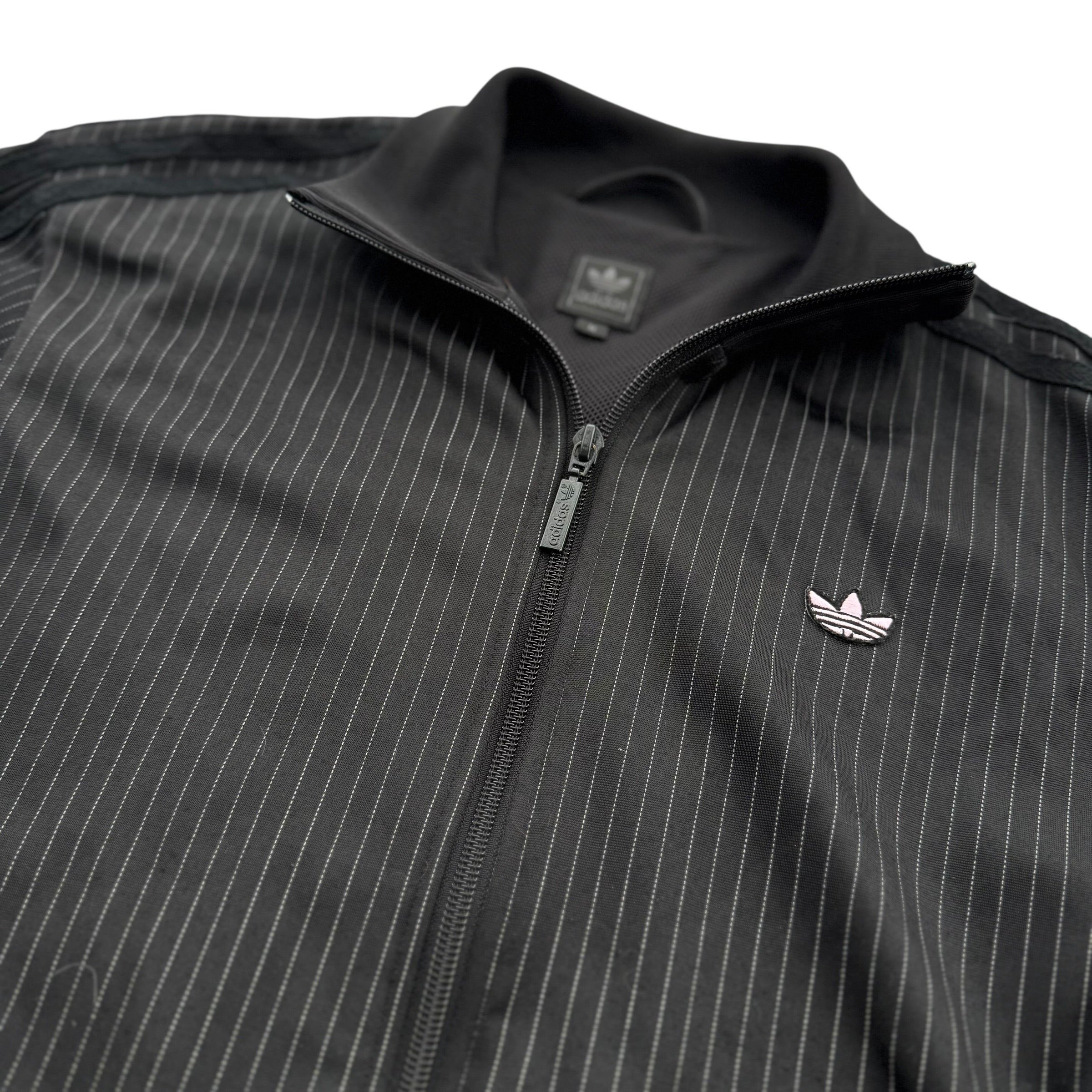 Bluza rozpinana tracksuit jacket y2k 2000s w paski vintage full zip