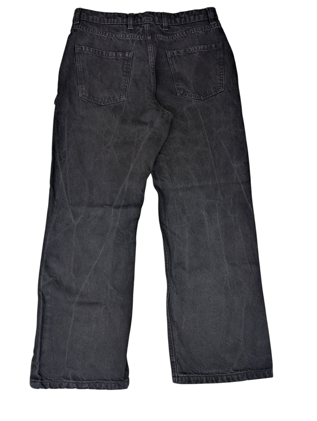 Legacy studios baggy czarne jeansy spodnie jeansowe dłoń retro skater pants