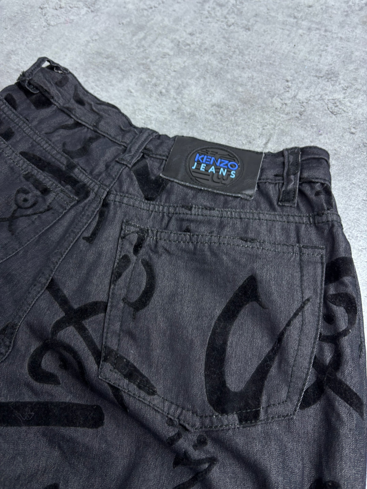 90s KENZO RARE PANTS FROM VISCOSE AOP