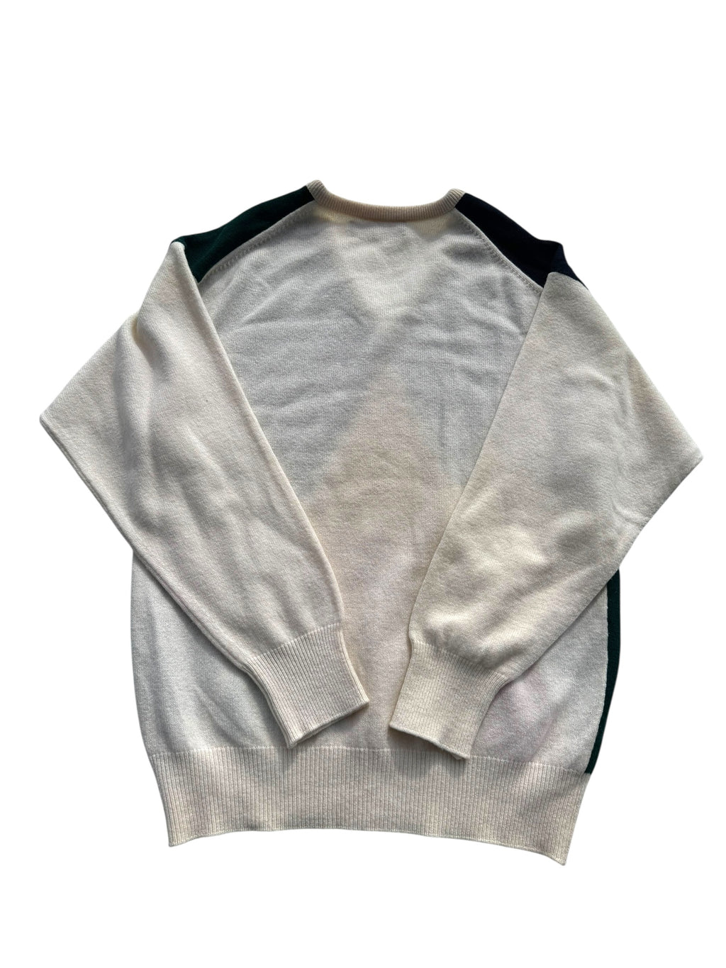 Lyle Scott Vintage 90s Lightweight Spring Wiosenny Sweter geometryczny wełniany
