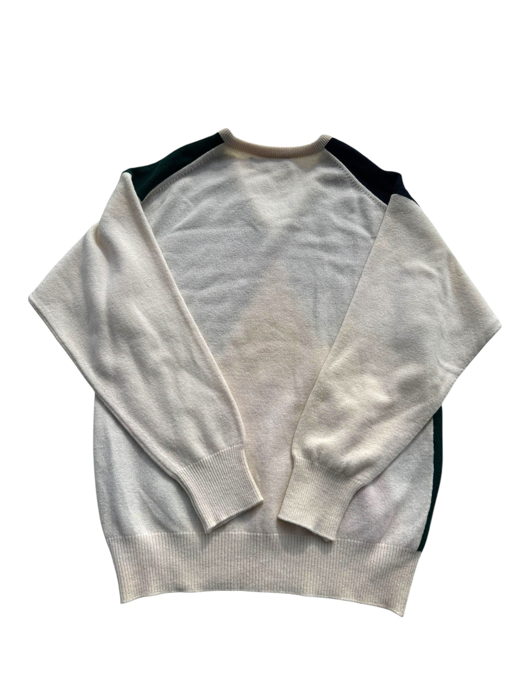 Lyle Scott Vintage 90s Lightweight Spring Wiosenny Sweter geometryczny wełniany