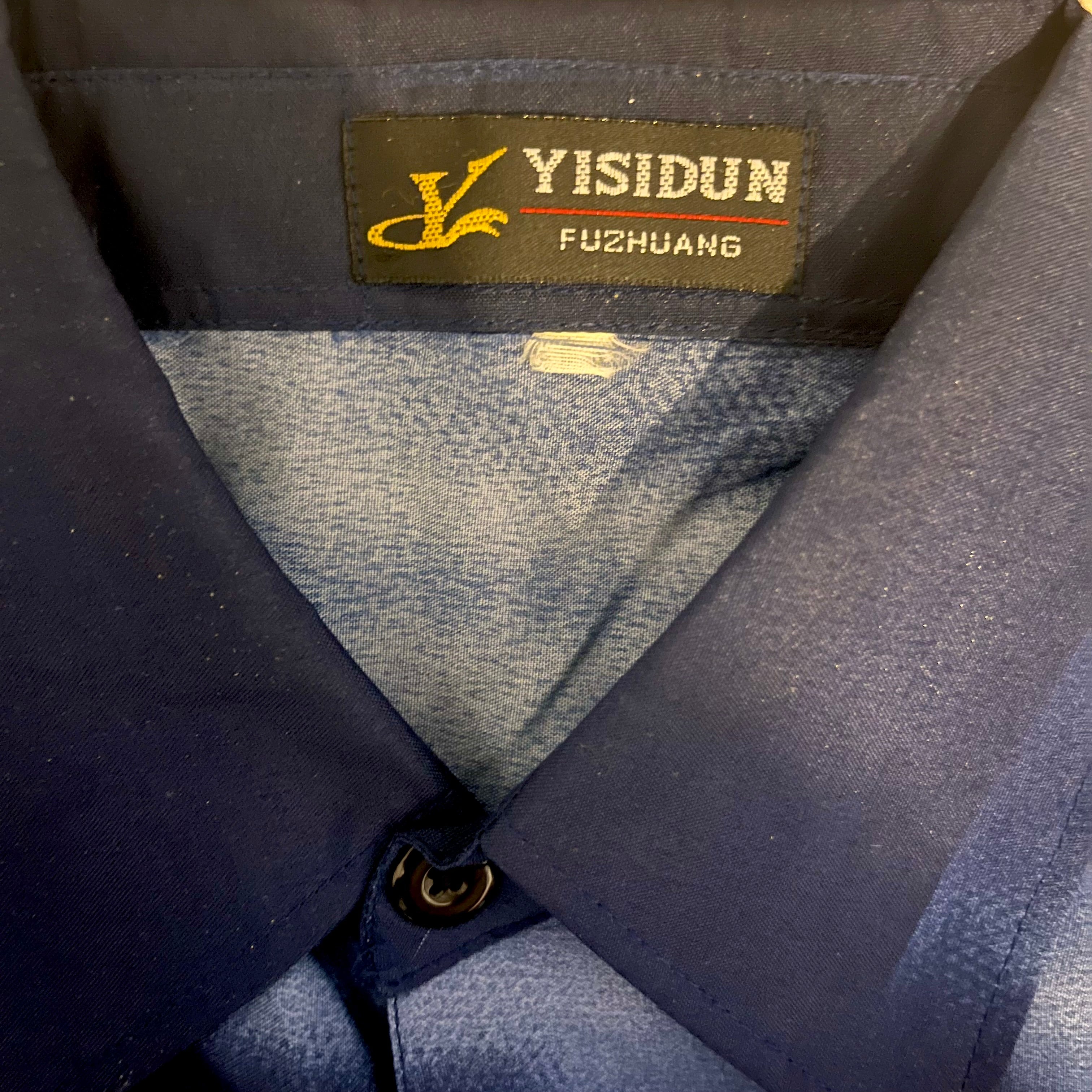 Y2K Japan Style Yisidun Fuzhuang Dragon Graphic Button Up Shirt koszula z krótkim rękawem