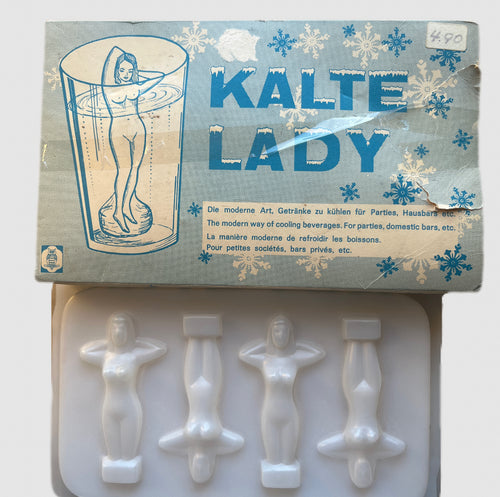 1970s Germany Kalte Lady Kolekcjonerskie foremki do lodu Ice Mold Lady Ice Cube Maker Tray