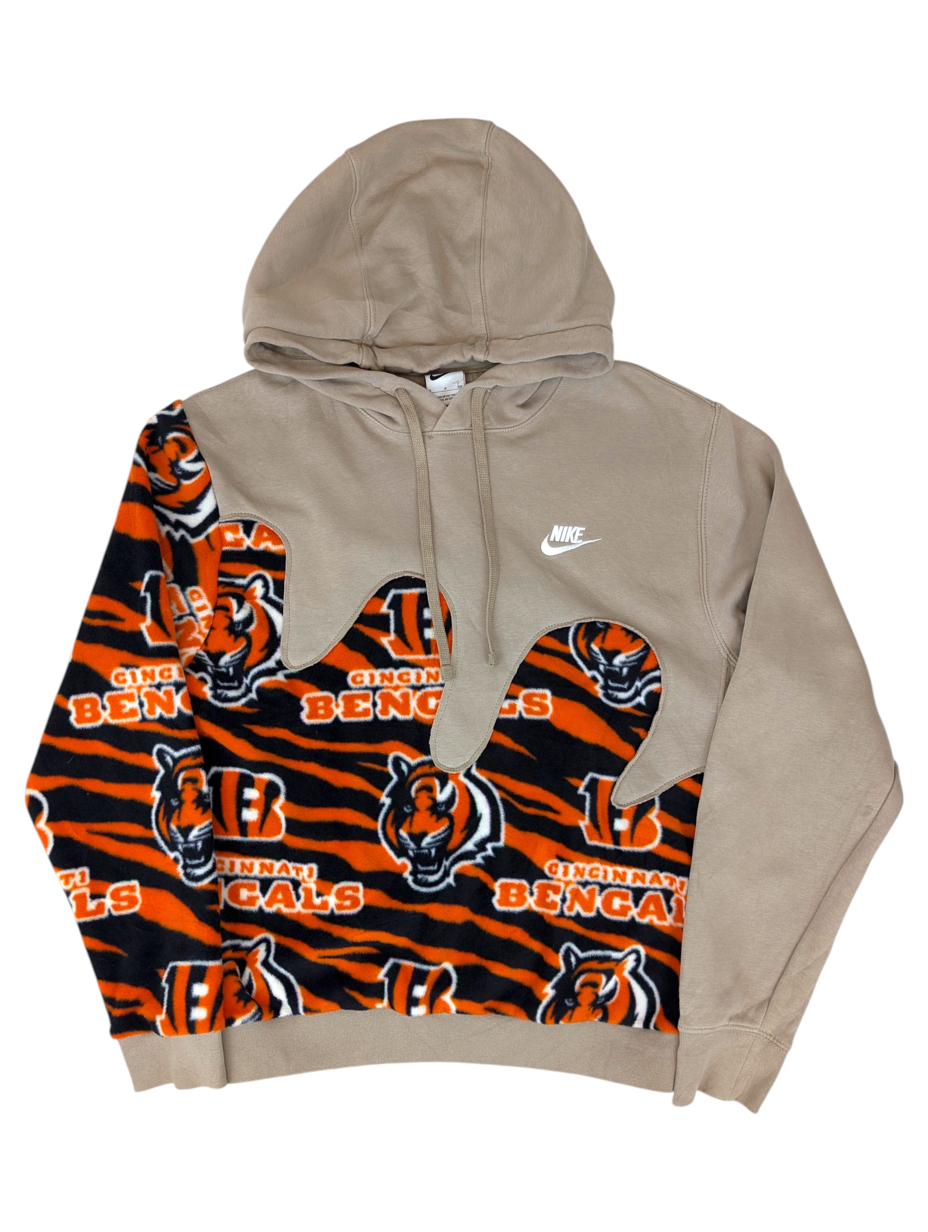 Nike upcyckling bluza z kapturem z Koca Cincinnati bengals NFL sportowa vintage